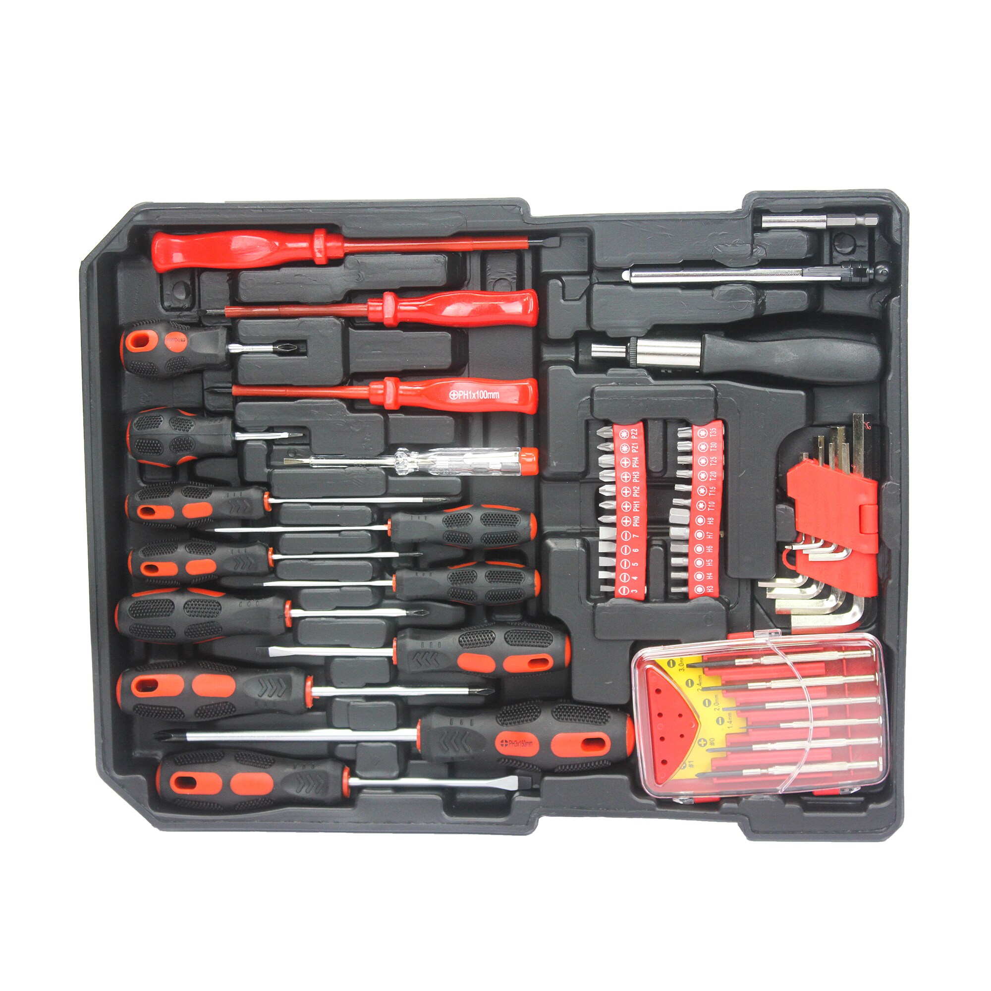 Juego de herramientas mecánicas estándar y métricas de cromo con estuche resistente de 899 piezas LETILY WT66OSSZ