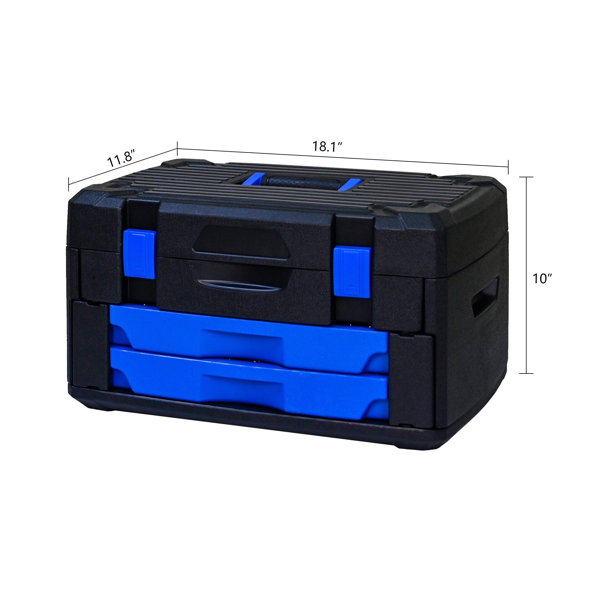 Set de herramientas mecánicas cromadas estándar (SAE) y métricas LETILY de 266 piezas con estuche resistente