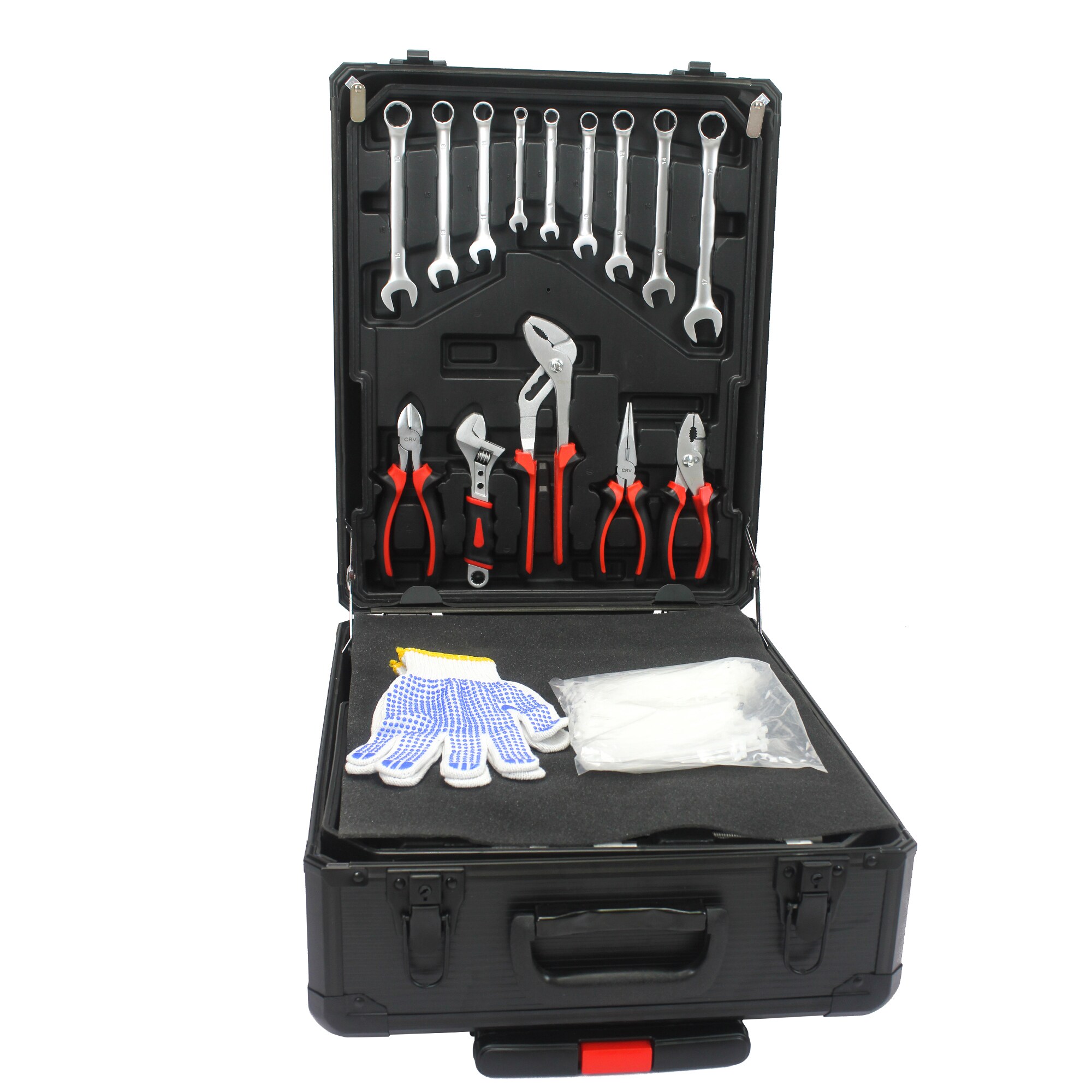 Juego de Herramientas Mecánicas Estándar (SAE) y Métricas de Cromo LETILY de 899 Piezas con Estuche Resistente