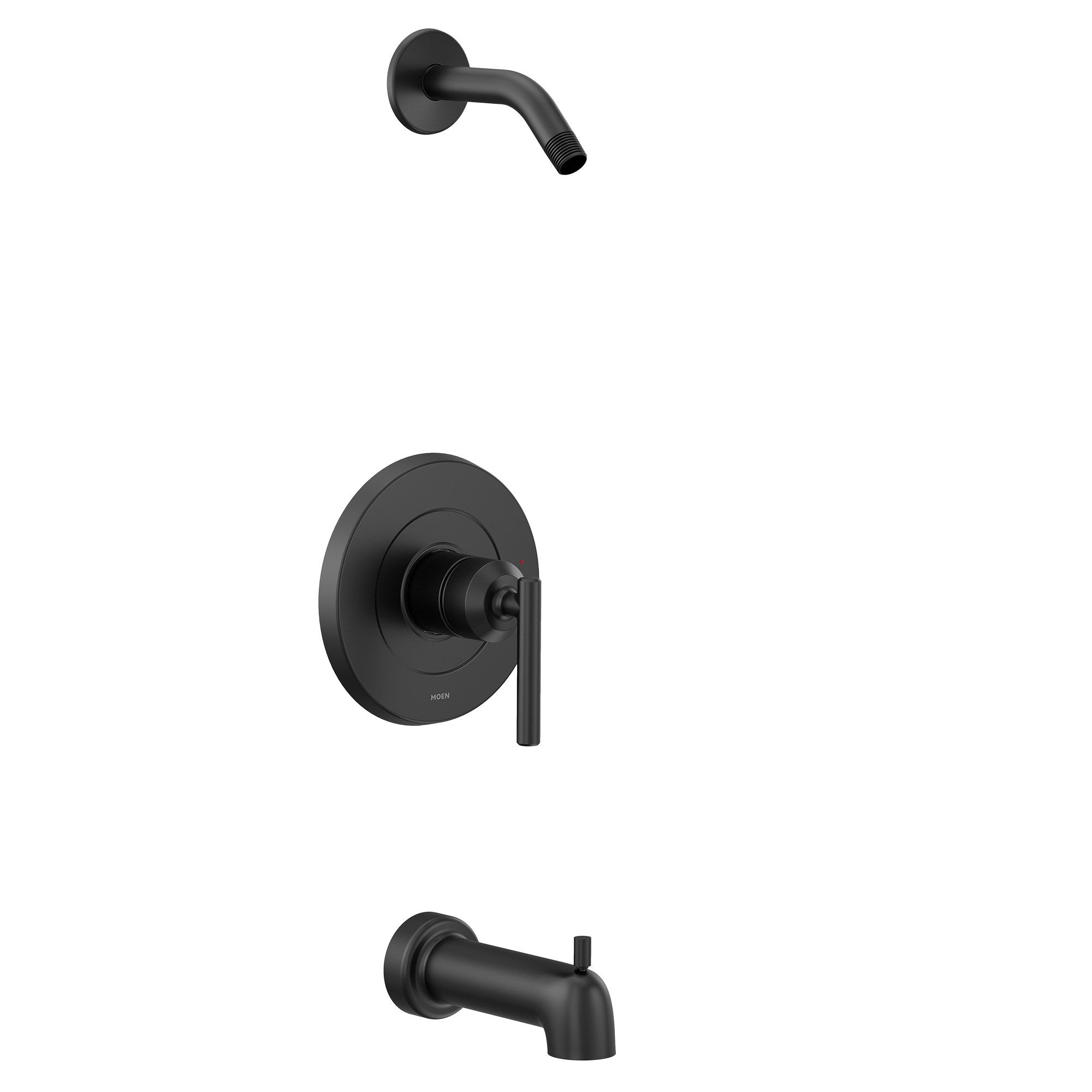 Grifo de ducha de una manija en negro mate Moen Gibson, se vende por separado