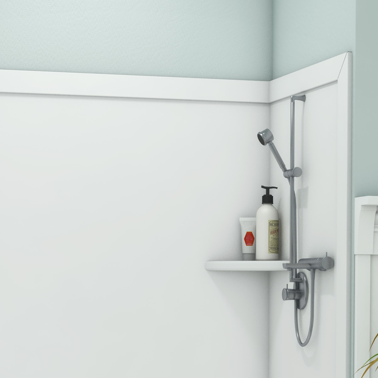 Recubrimiento de pared de ducha alcoba de 3.0 piezas FlexStone Royale blanco de 60 pulgadas de ancho x 36 pulgadas de profundidad x 80 pulgadas de altura