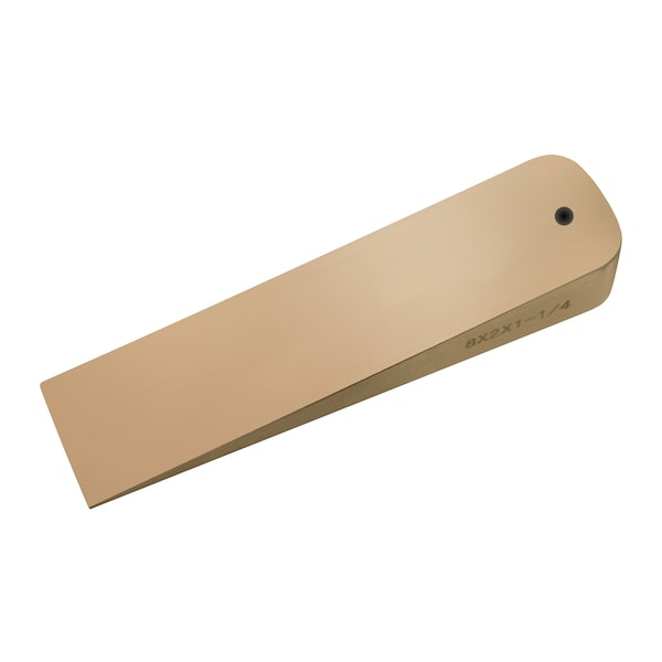 Cs Unitec Non Sparking Wedge, 1in x 1-1/2in x 8in, Beryllium Copper - EX1101U-8B
