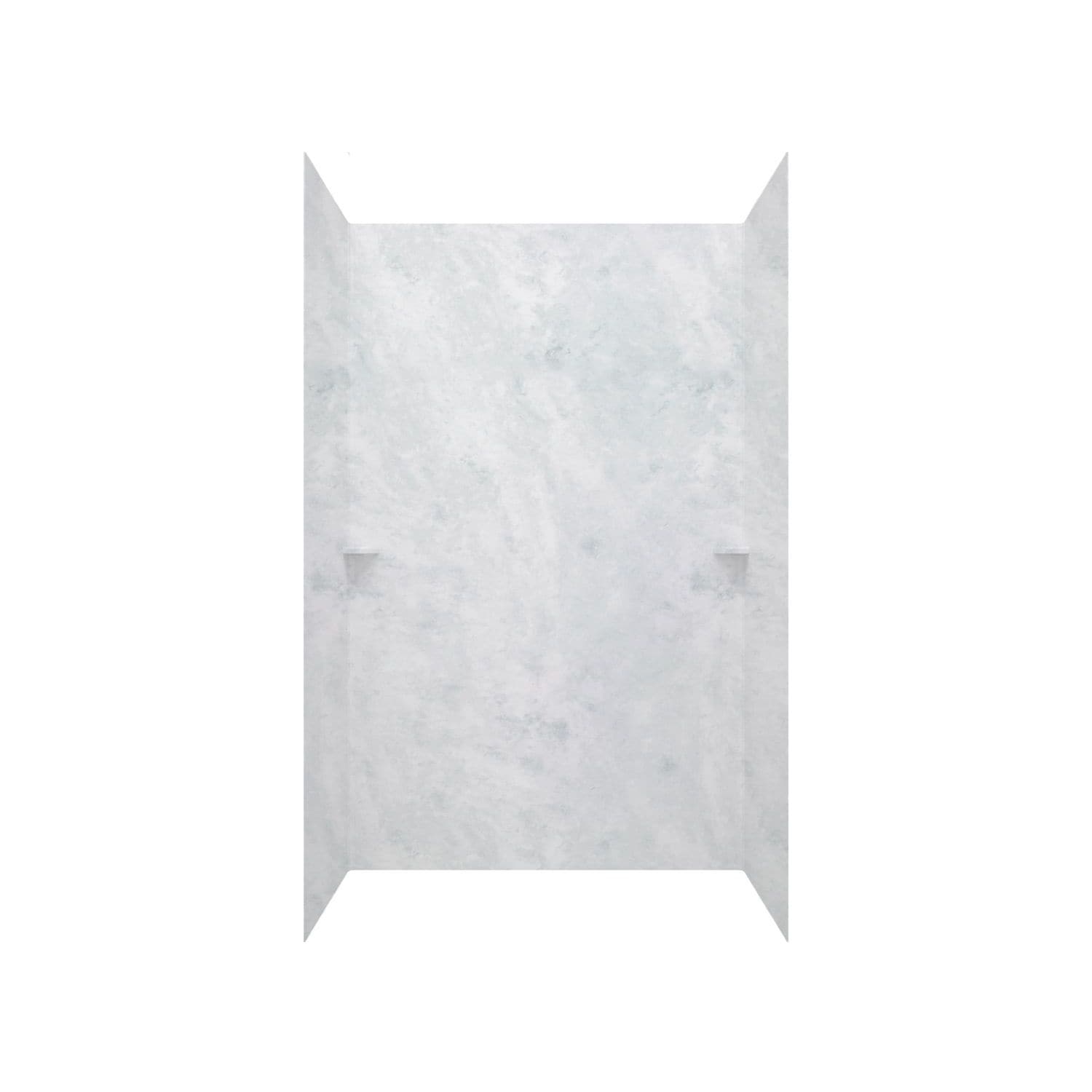 Kit de panel de ducha encajable SWAN de 3.0 piezas de 60 pulgadas de ancho por 36 pulgadas de profundidad y 72.0 pulgadas de alto en acabado Ice (130) SK-366072-130.