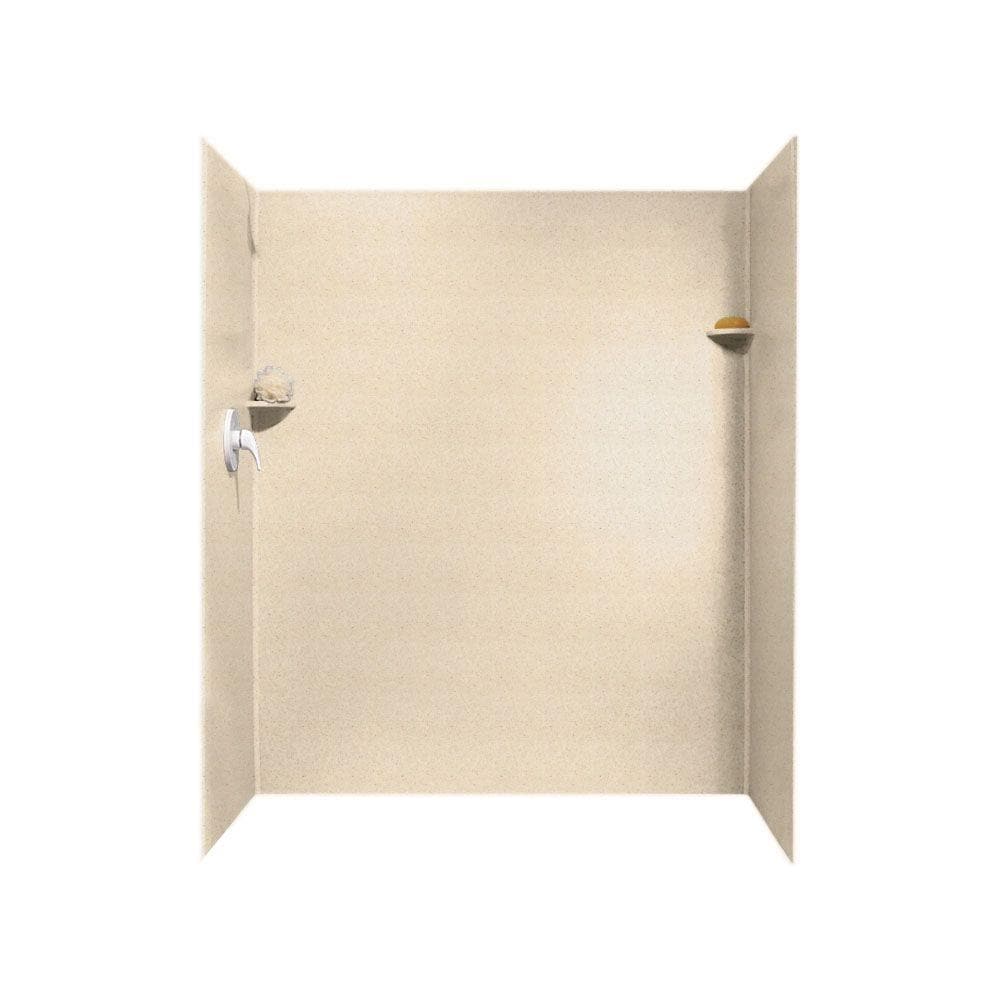 Kit de panel de ducha para alcoba SWAN de 60 pulgadas de ancho x 36 pulgadas de profundidad x 72 pulgadas de altura en Sand Tahitiano 3.0, de 3 piezas - SK-366072-051