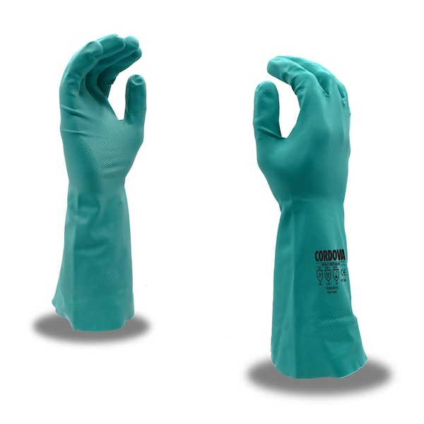 Cordova Green, 11 mil, Guantes de Nitrilo sin Forro Premium - Talla 11, 12 paquetes - 4411