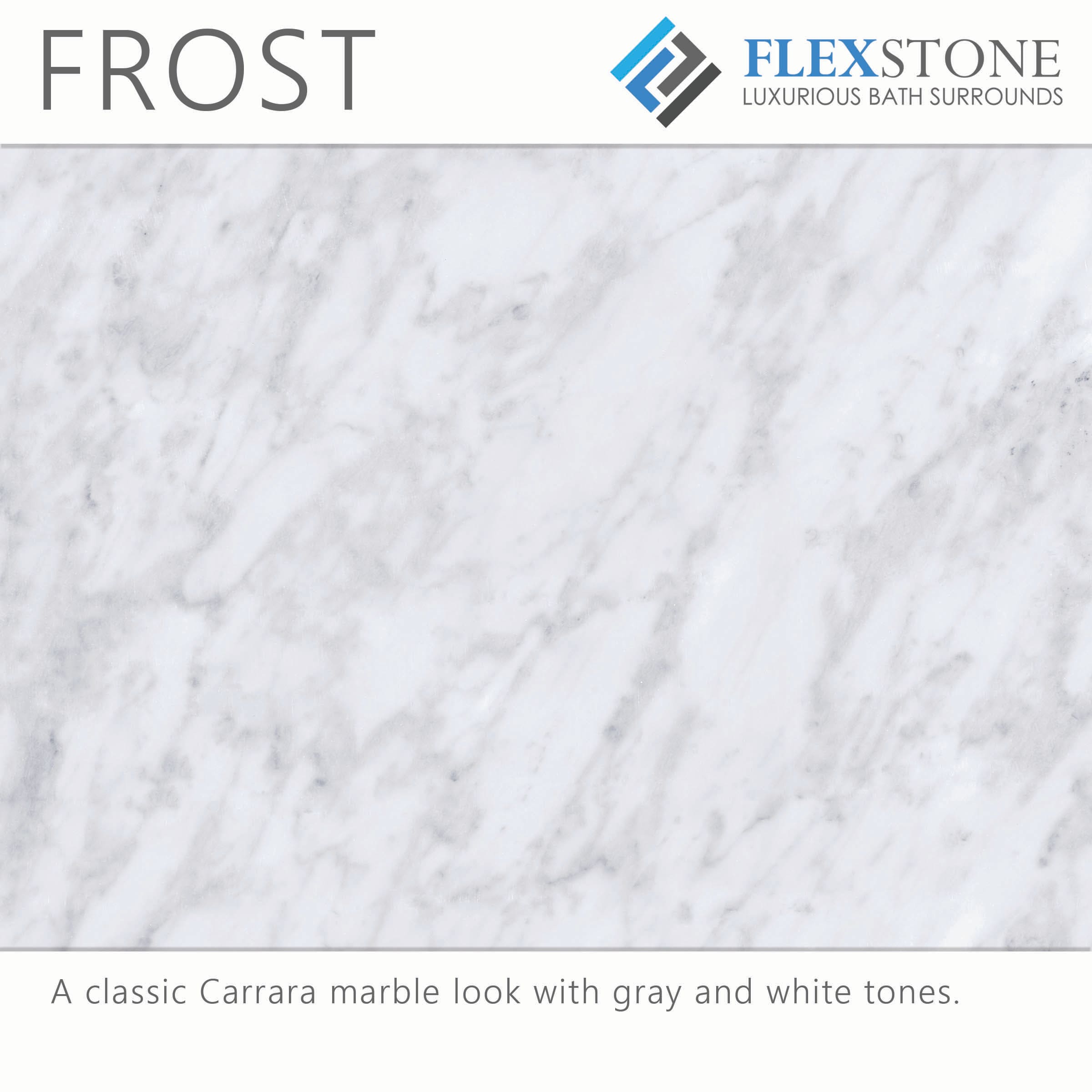 FlexStone Royale 60 pulgadas de ancho x 36 pulgadas de profundidad x 80 pulgadas de altura Escarcha 3.0 - Pieza Pegamento Alcove Surround de pared para ducha SSK60367831FR