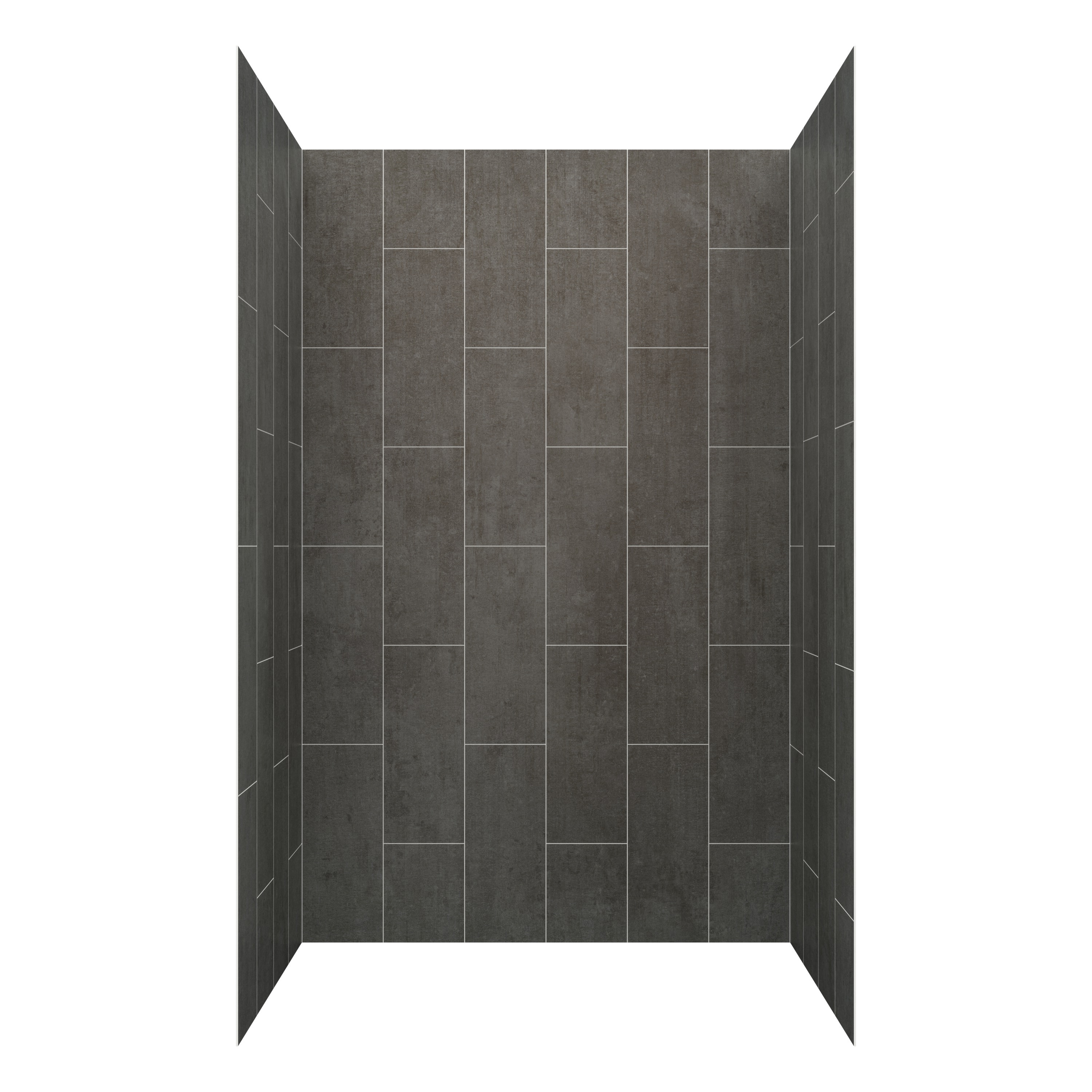 Kit de panel de ducha encastrado de 5.0 piezas Jetcoat Slate CRAFT + MAIN de 48 pulgadas de ancho x 34 pulgadas de profundidad x 78 pulgadas de altura GFS483478-SL