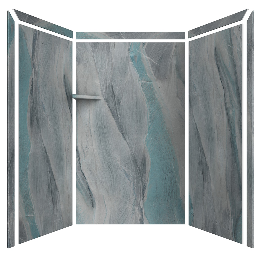 Kit de panel de ducha alcoba Triton 3.0 de 3 piezas FlexStone Elegance 3 de 48 pulgadas de ancho x 36 pulgadas de profundidad x 80 pulgadas de altura