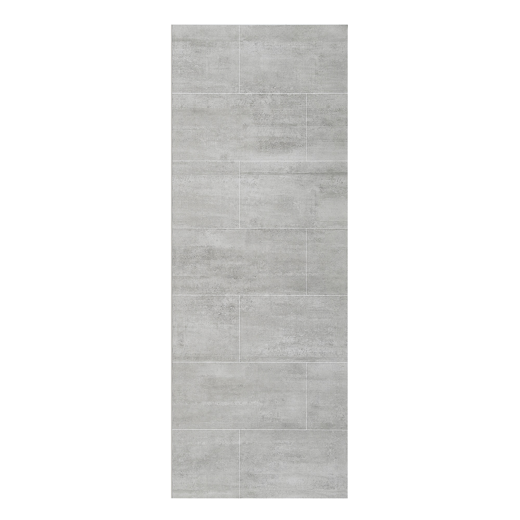 Panel de pared esquinero de ducha gris claro de 60 pulgadas W x 32 D x 80 pulgadas H de OVE Decors 2.0 -Pieza de instalación con pegamento 15SAP-MISC60-GRY