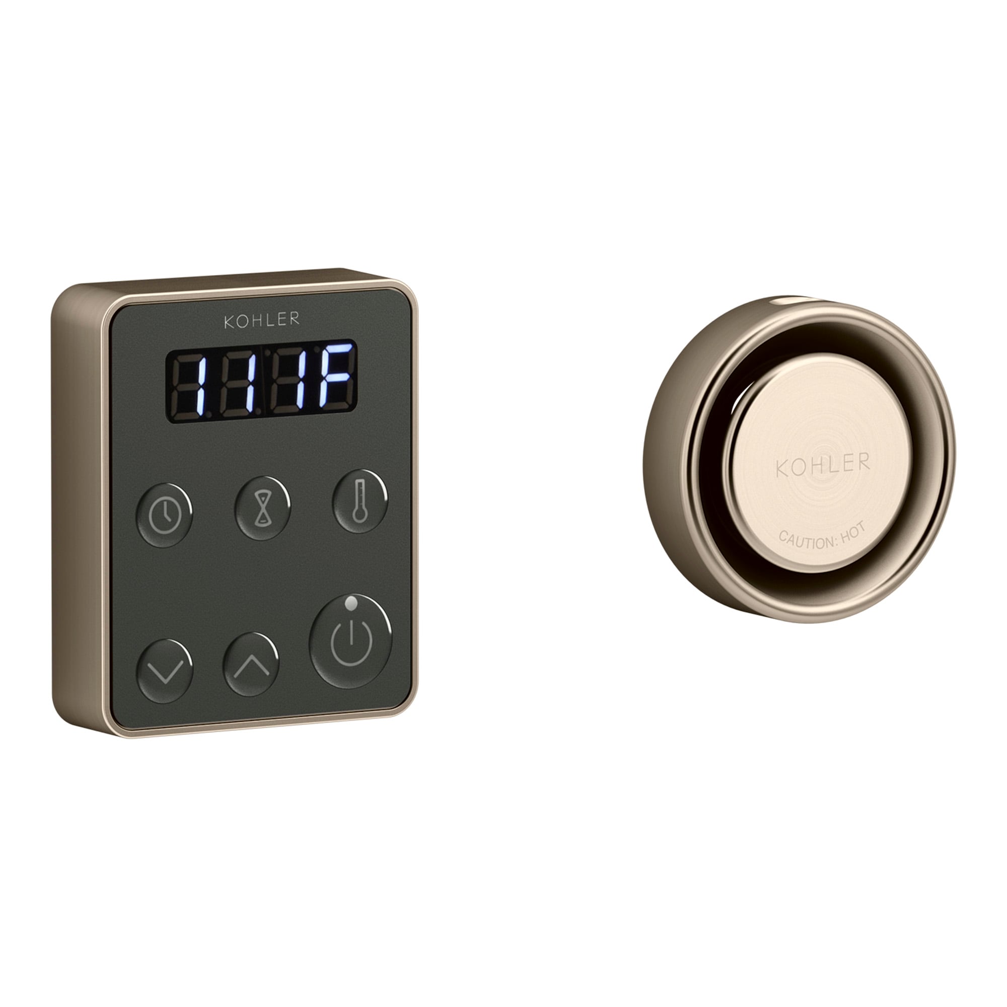 Kit de control para generador de vapor de 15000 vatios en bronce cepillado vibrante KOHLER Invigoration 5557-BV