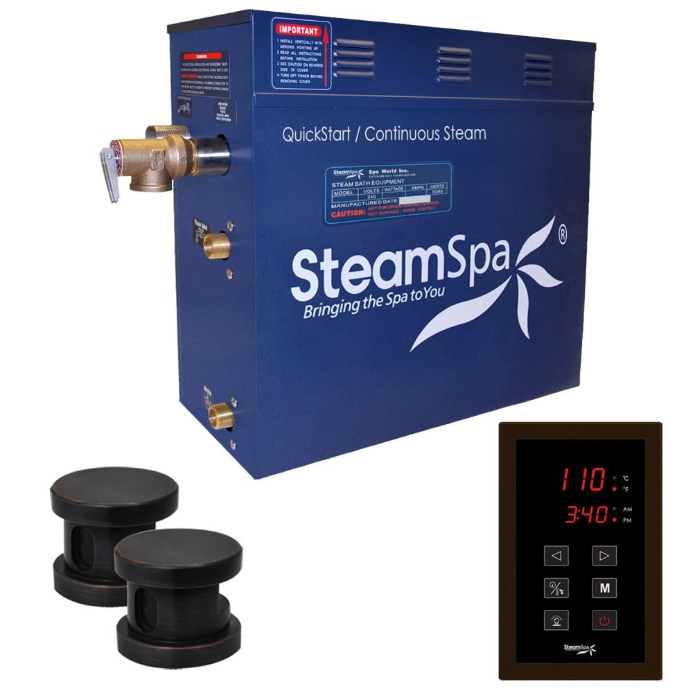 Generador de vapor SteamSpa Oasis de 10500 watts en color bronce envejecido