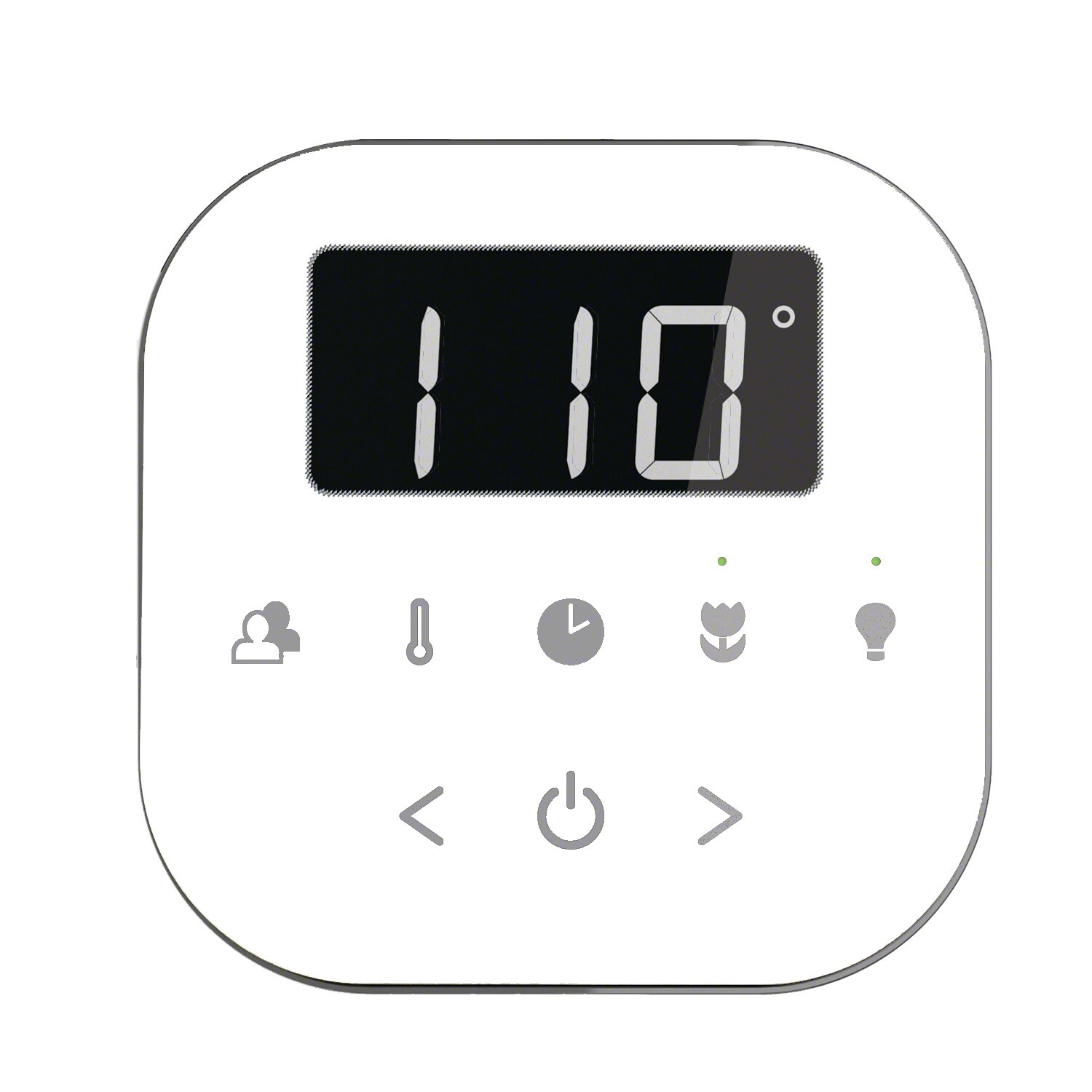 Unidad de control de vapor blanco niquel pulido de 120 vatios Sr. Steam AIRTWH-PN