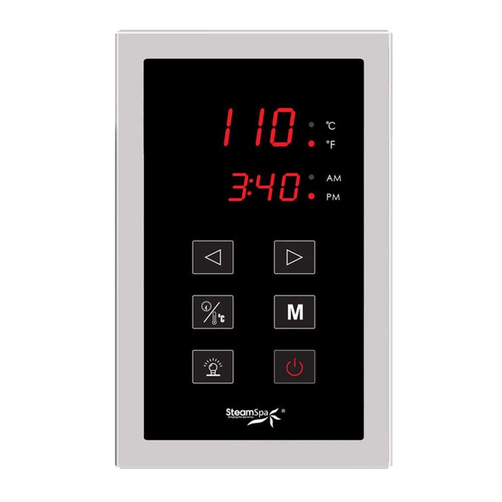 Generador de vapor cromado de 7500 vatios SteamSpa OAT750CH