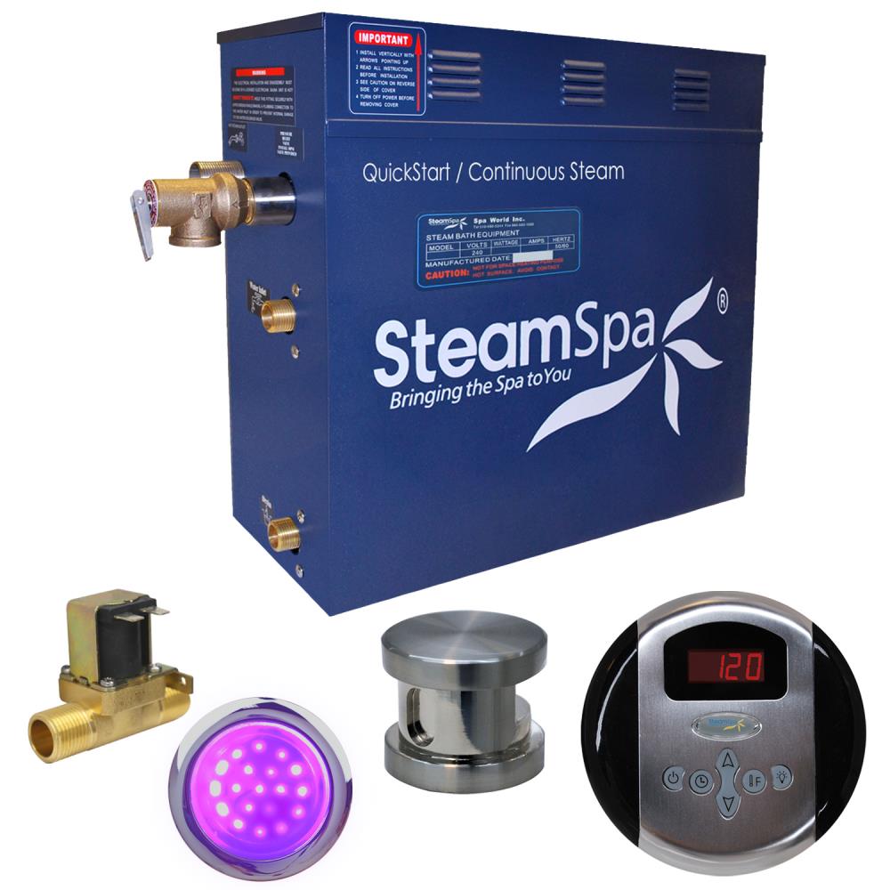 Generador de vapor azul de 7500 vatios SteamSpa modelo IN750BN-A