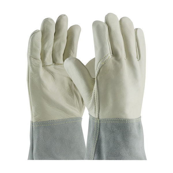 Guantes de soldadura Pip MIG/TIG, palma de cuero de vaca, M, 12 piezas - 75-2022/M