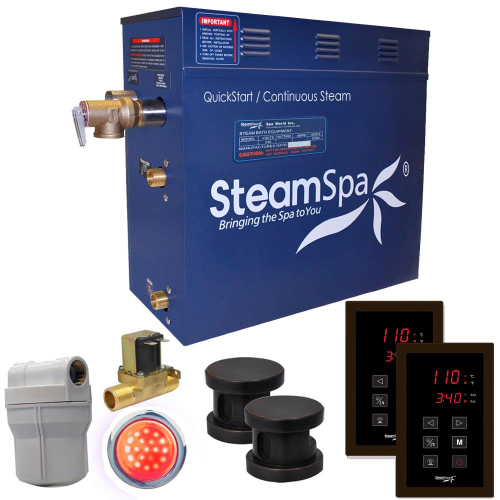 Generador de vapor SteamSpa Royal de 12000 vatios en bronce aceitado - RYT1200OB-A