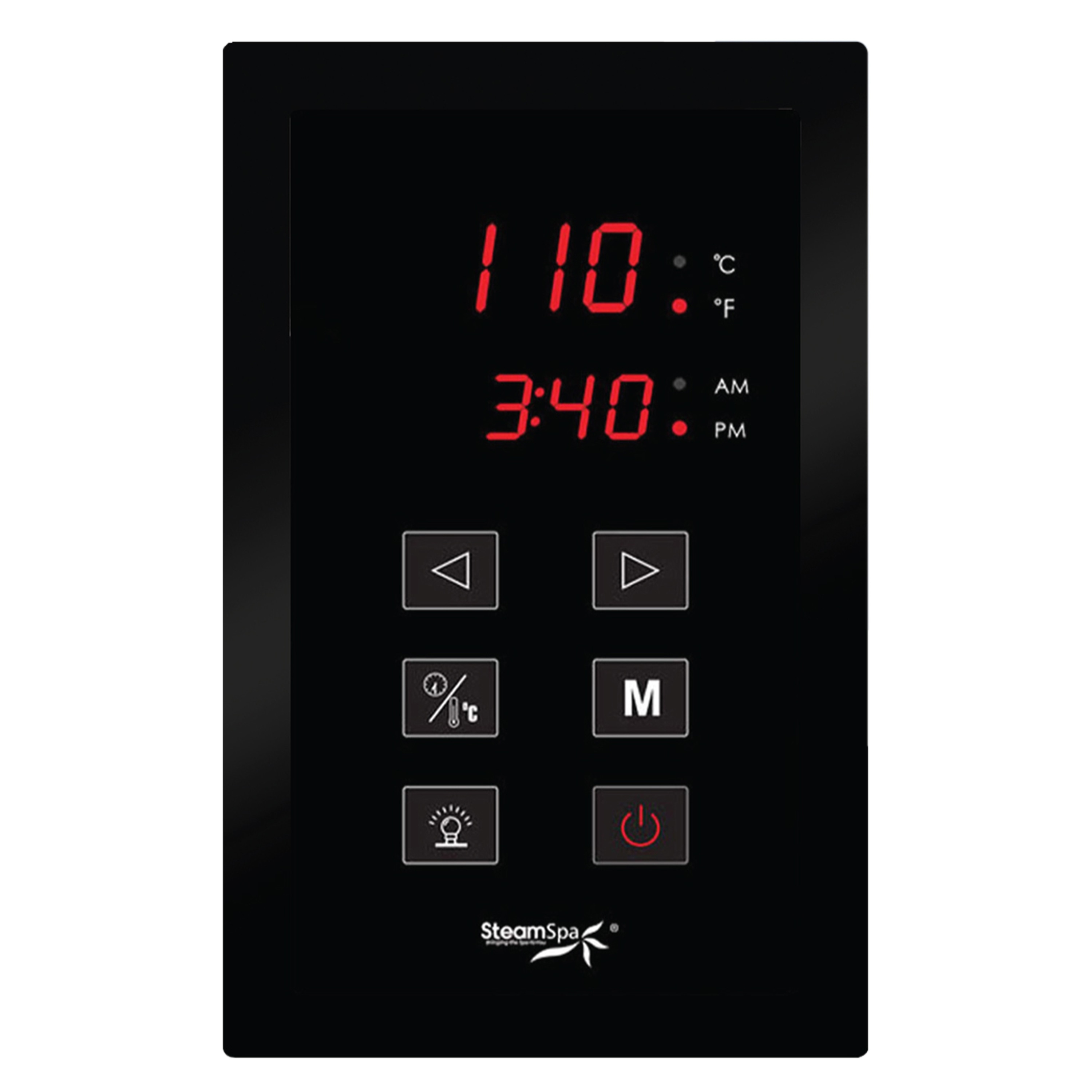 Generador de vapor negro mate SteamSpa Royal de 6000 vatios RYT600MK-A