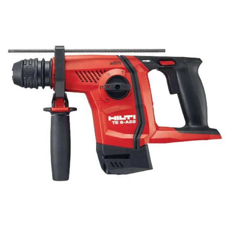 Martillo rotativo inalámbrico Hilti 22V de iones de litio TE 6-A22 SDS Plus 1/2 pulg. con Reducción Activa de Vibración (AVR) (Herramienta únicamente) - 2162913