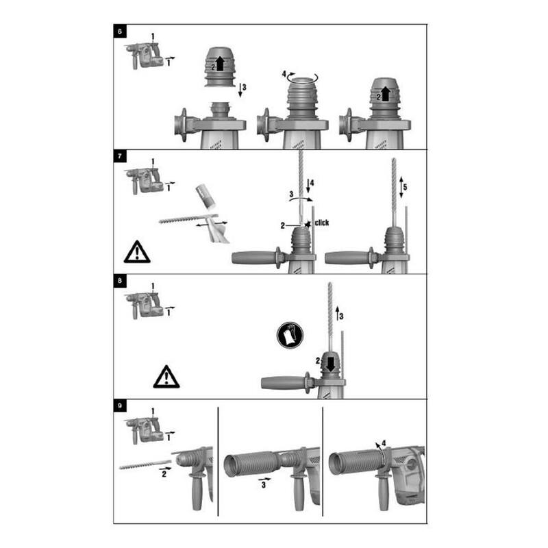 Martillo rotativo inalámbrico Hilti 22V de iones de litio TE 6-A22 SDS Plus 1/2 pulg. con Reducción Activa de Vibración (AVR) (Herramienta únicamente) - 2162913