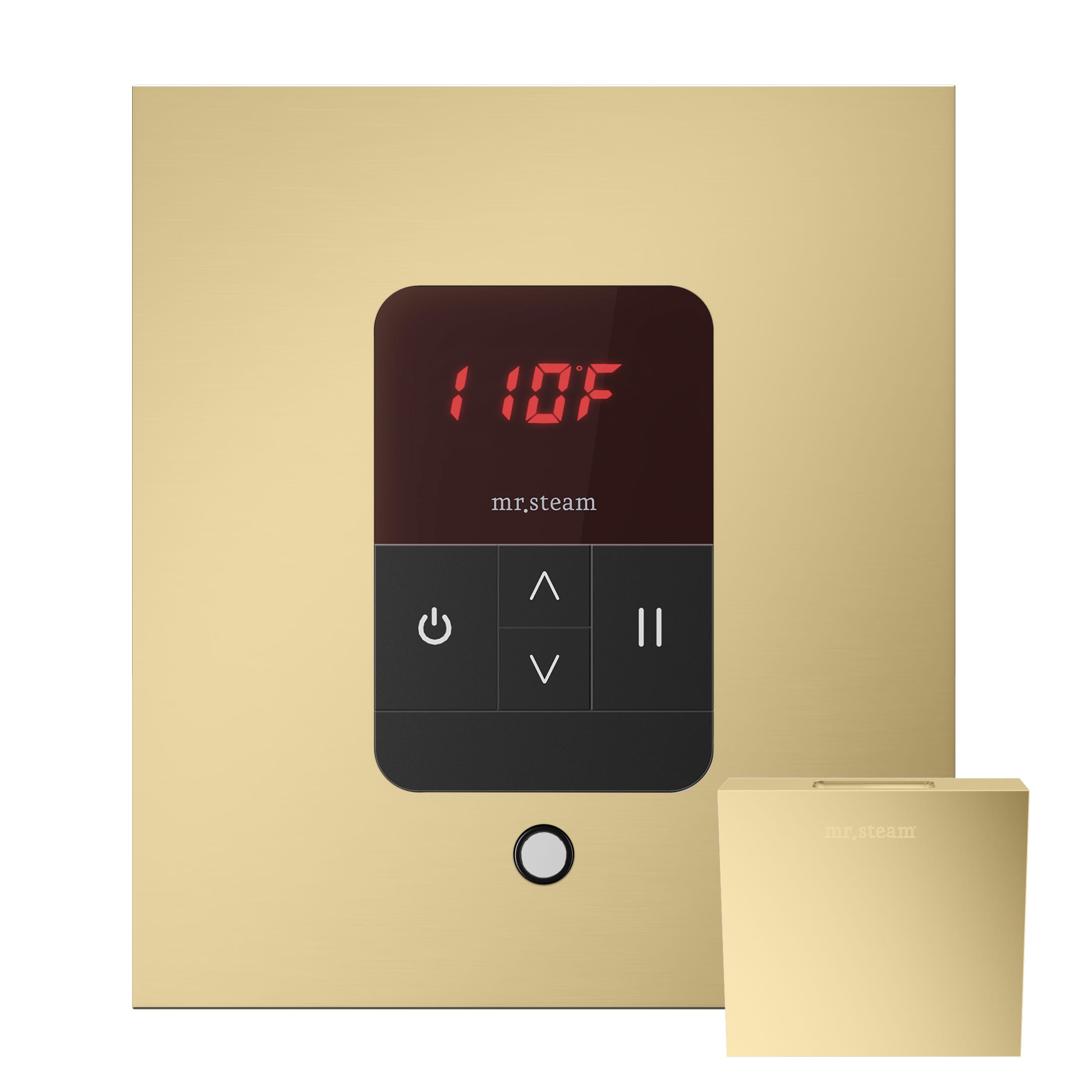 Kit de control de generador de vapor Mr. Steam de 120 vatios en latón satinado BBUTLERSSB
