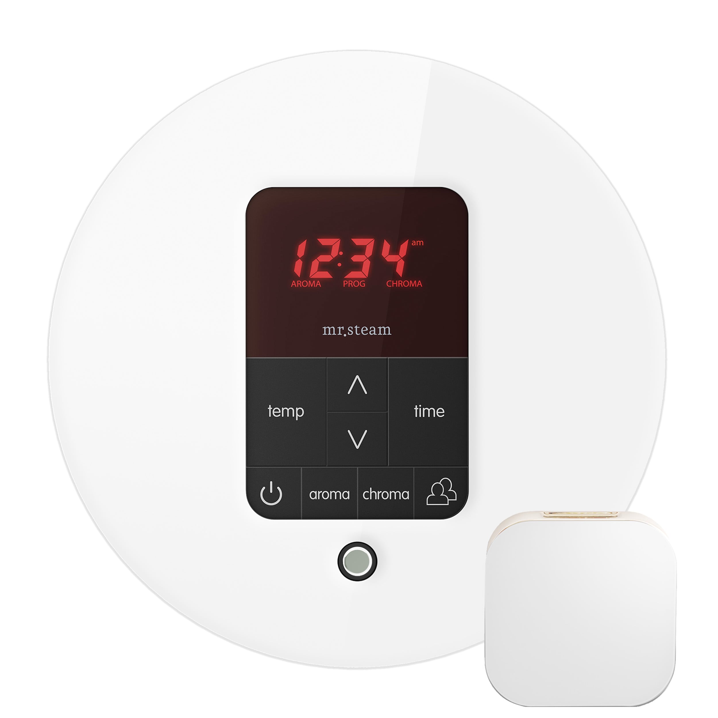 Kit de control de generador de vapor de vidrio blanco de 120 vatios Sr. Steam MSBUTLERXRD-WH