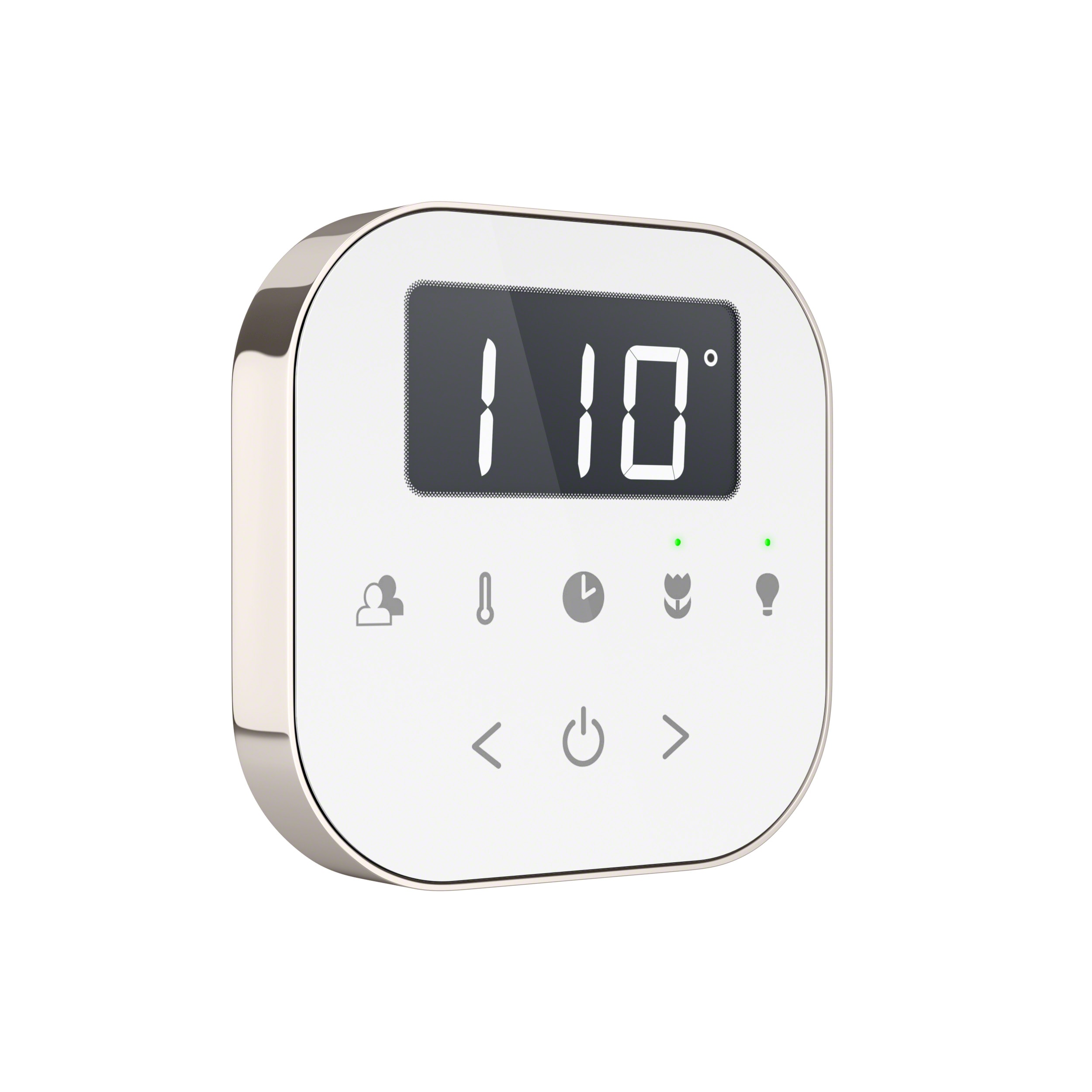 Kit de control de generador de vapor de níquel pulido blanco de 120 vatios de vapor Sr. Steam ABUTLER1W-PN