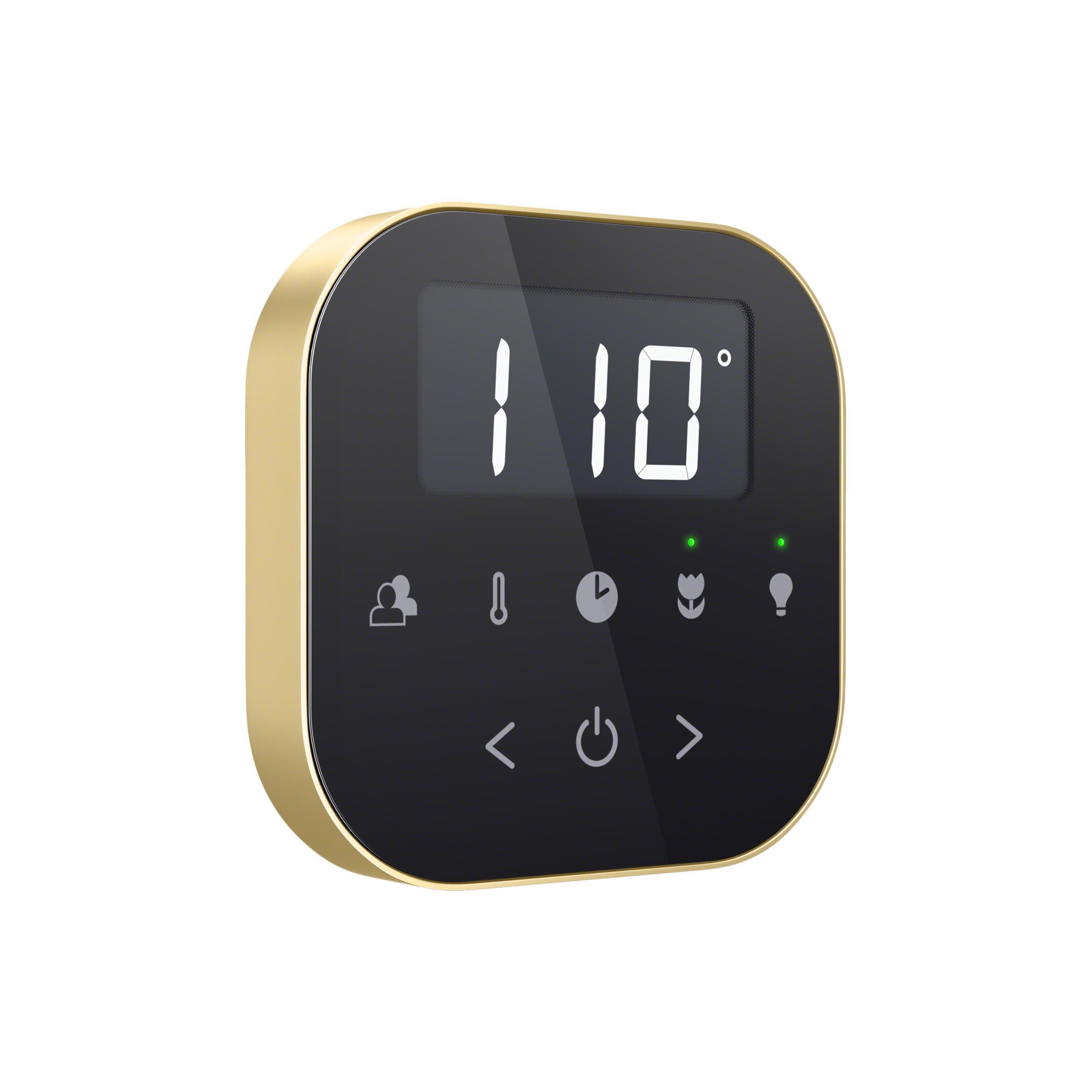 Kit de control para generador de vapor en latón satinado negro de 120 watts de Mr. Steam