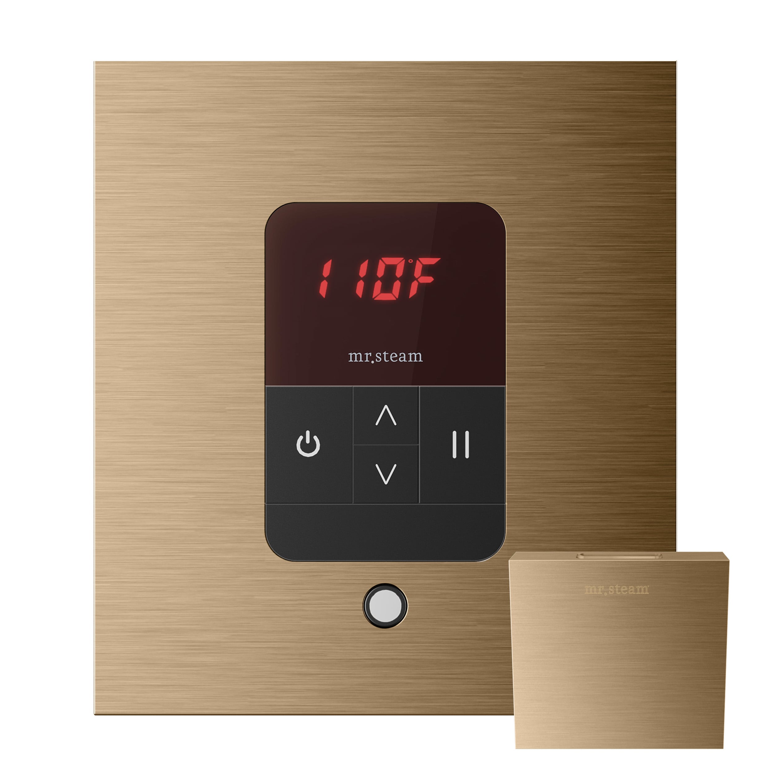 Paquete de control de generador de vapor en bronce cepillado de 120 vatios Sr. Steam BBUTLERLSBB