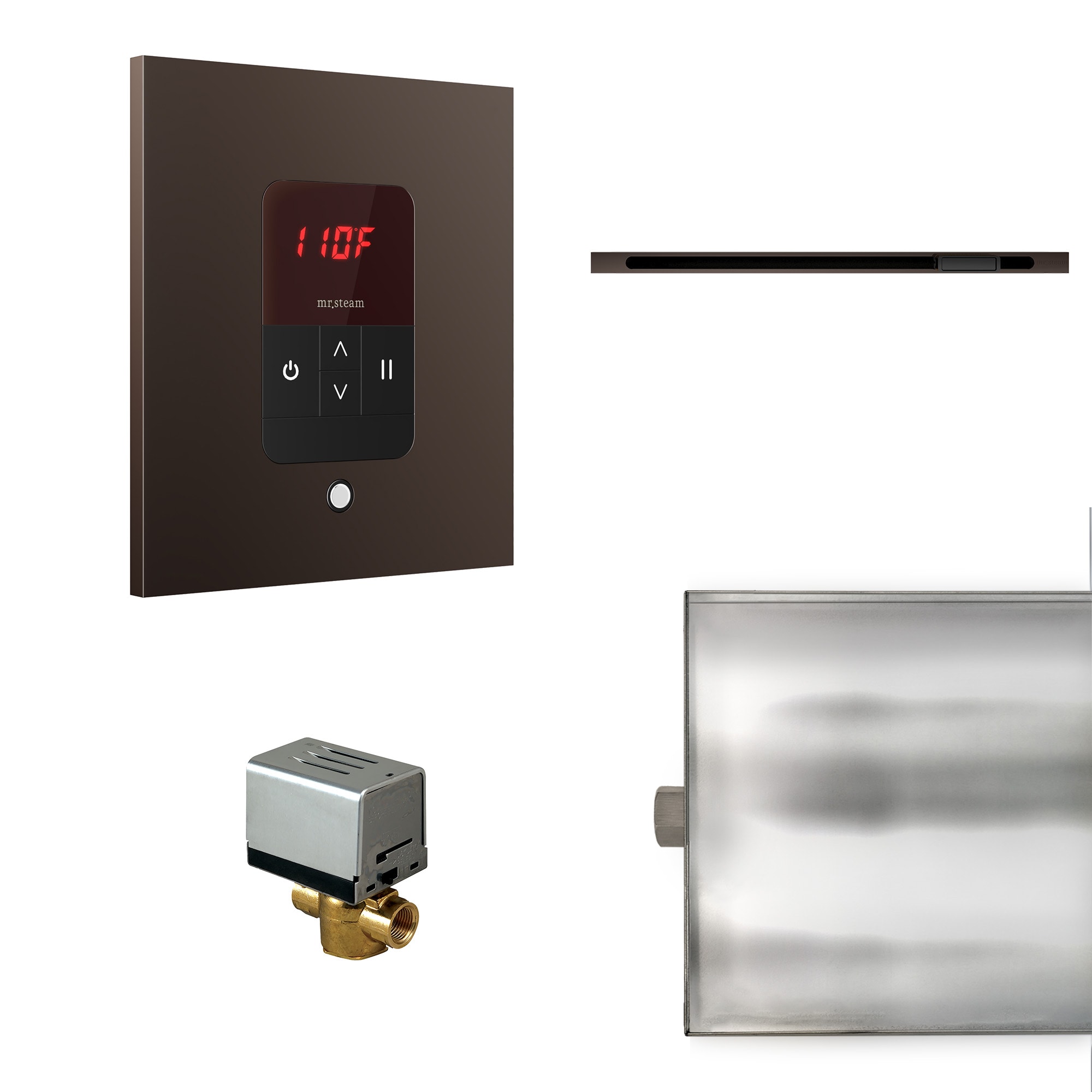 Kit de control para generador de vapor de bronce en aceitado de 120 vatios Sr. Steam_BBUTLERLSORB