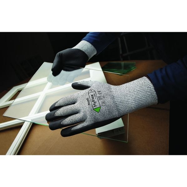 Guantes recubiertos resistentes a cortes de Ansell, Nivel de corte A3, 13 ga, Gris, Talla S (7) - 11-435