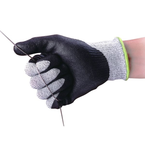 Guantes recubiertos resistentes a cortes de Ansell, Nivel de corte A3, 13 ga, Gris, Talla S (7) - 11-435