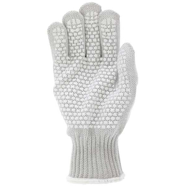 Guantes recubiertos resistentes al corte Mcr Safety, Nivel de corte A9, 7 ga., Blancos, Talla L ( 9 ) Derecho - 9381LRH