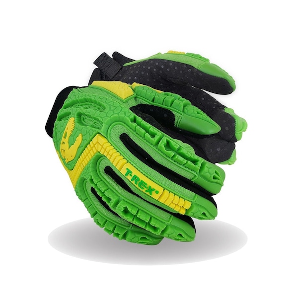 Guantes resistentes a cortes Magid, amarillo de alta visibilidad, talla L - TRX641L