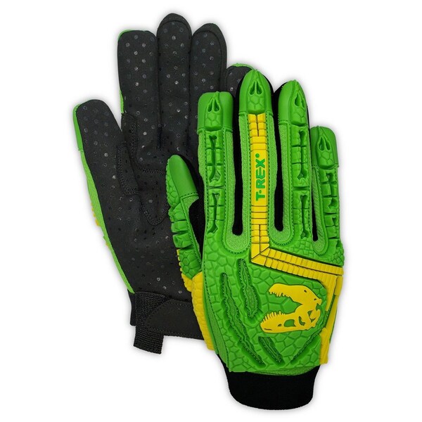 Guantes resistentes a cortes Magid, amarillo de alta visibilidad, talla L - TRX641L
