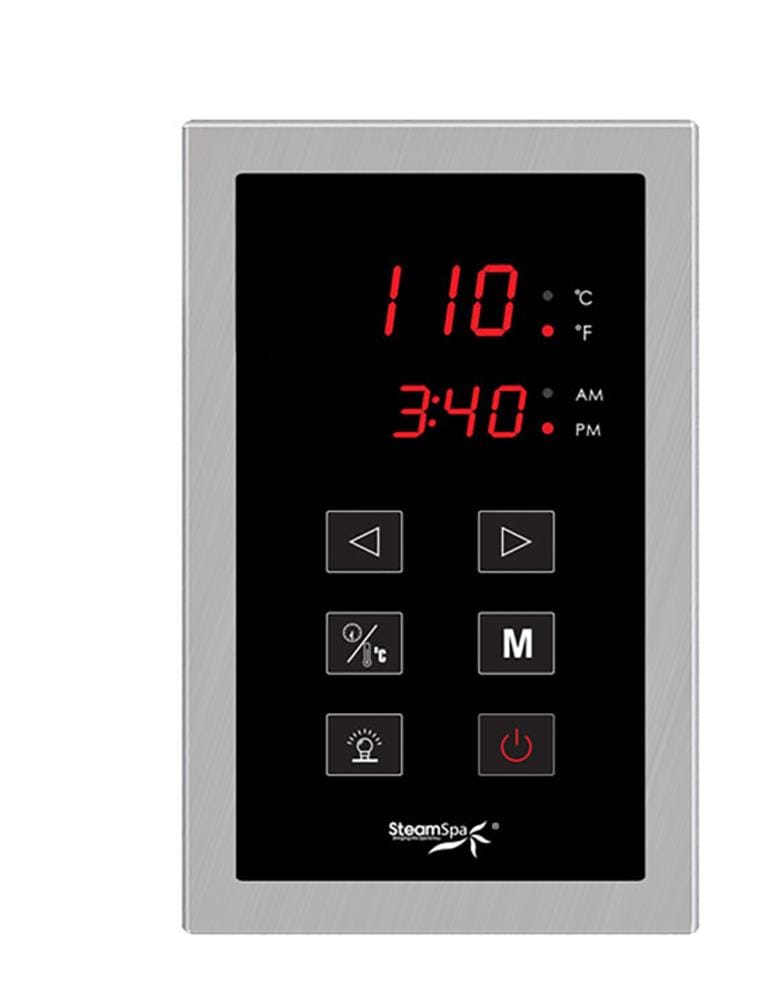 Generador de vapor SteamSpa Indulgence de 10500 vatios en níquel cepillado INT1050BN