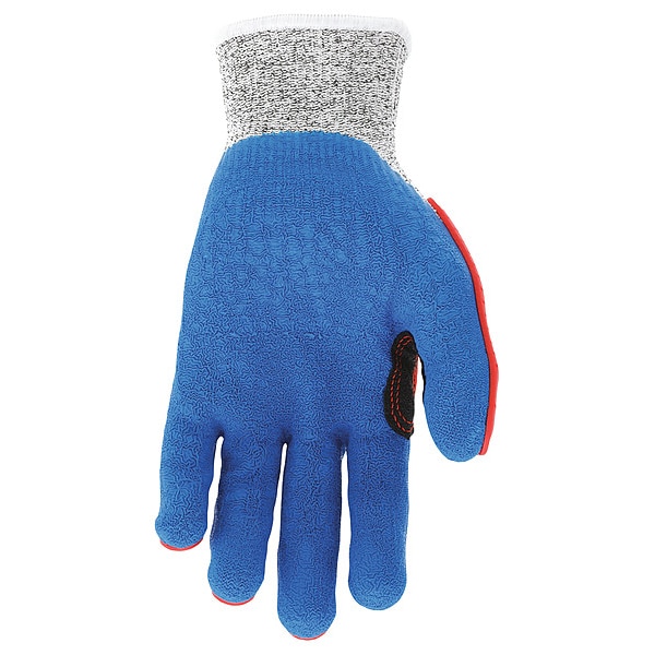 Guantes recubiertos Mcr Safety, Nivel de corte A4, 13 gg, Azul/Rojo/Blanco, L - UT1951L
