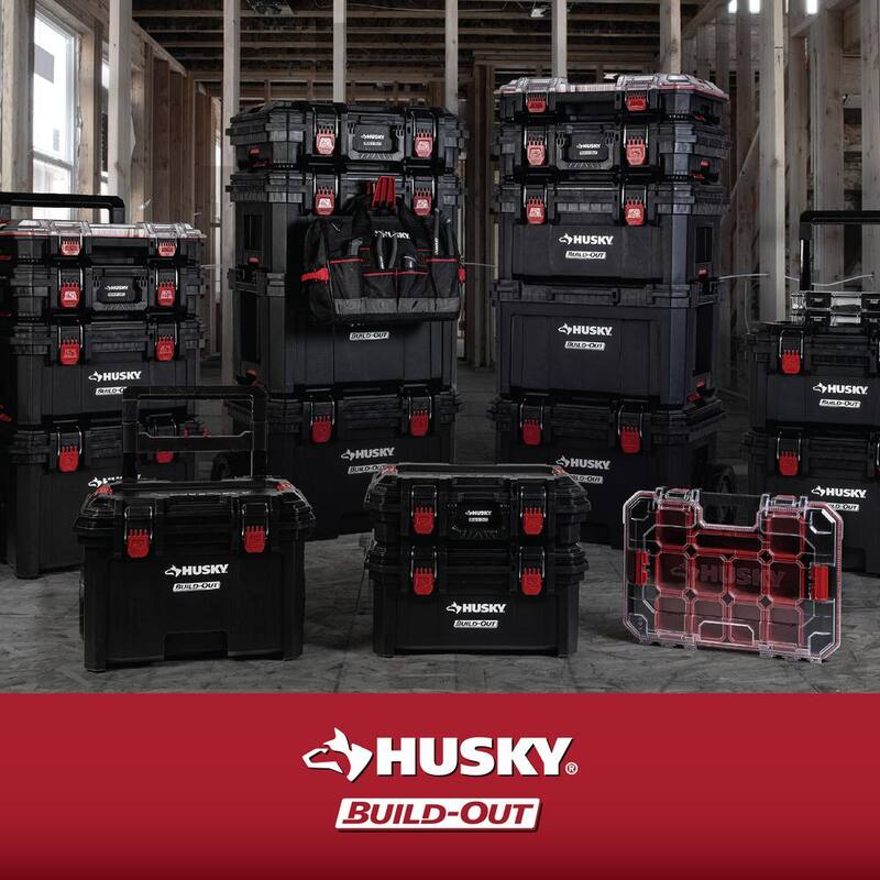 Juego de herramientas mecánicas Husky de 1/4, 3/8 y 1/2 pulgadas con estuche de herramientas (270 piezas) - H270BOTBCB