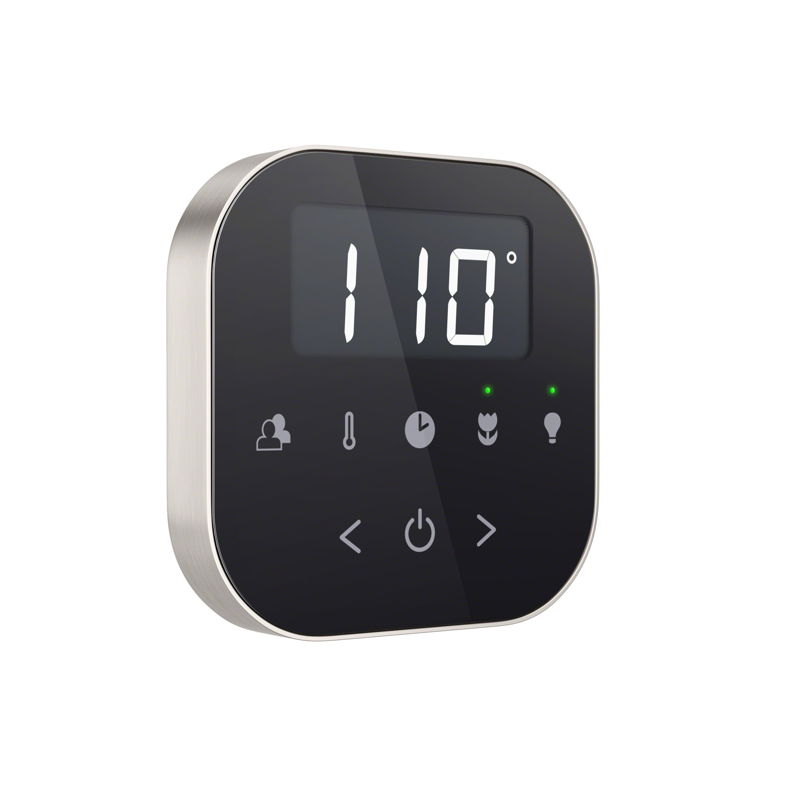 Kit de control de generador de vapor de níquel cepillado negro de 120 vatios Sr. Steam ABUTLERXB-BN