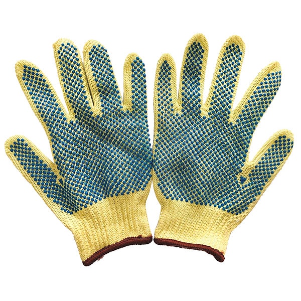 Guantes recubiertos resistentes al corte Condor, Nivel de corte A4, 7 ga, amarillos, 2XL - 48UR46