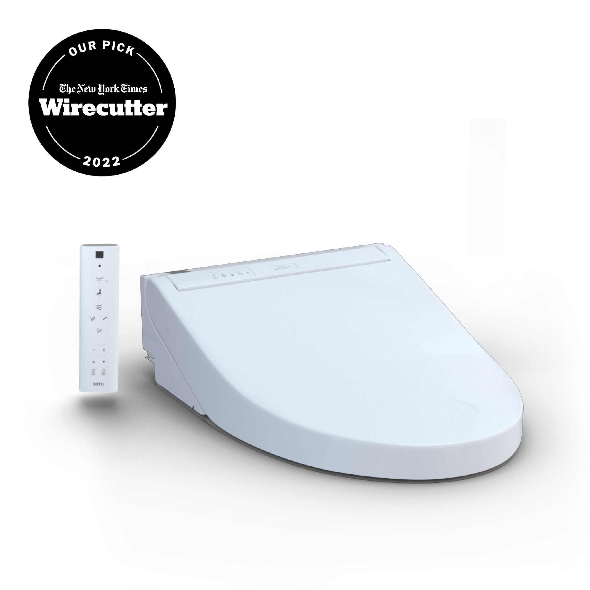 Asiento de Inodoro con Bidet Calentado Suave de Cierre Lento en Blanco de Algodón de Plástico TOTO Washlet C5 alargado SW3084-01