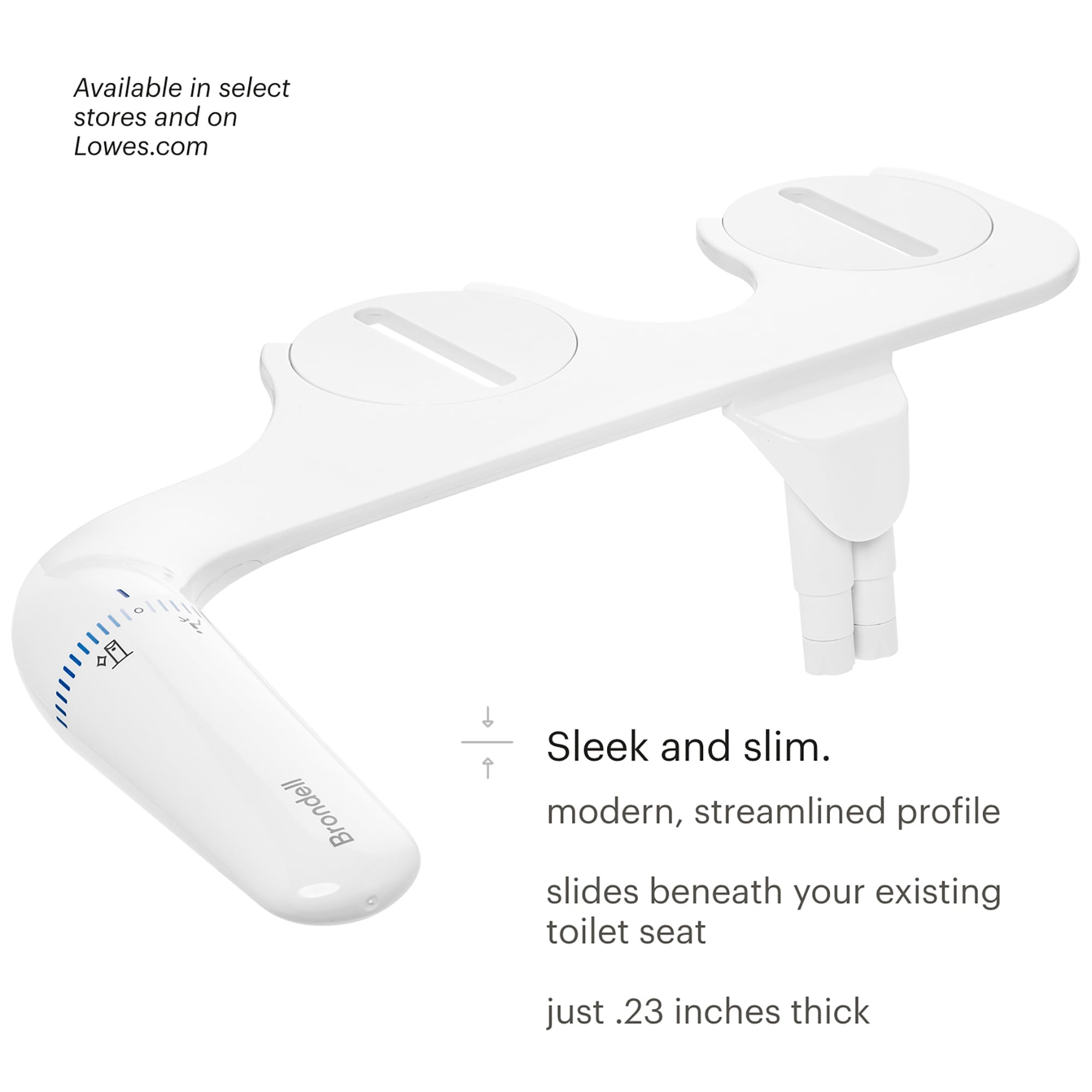 Aditamento para bidet Brondell Easyspa con controles ergonómicos y dos boquillas LES-12