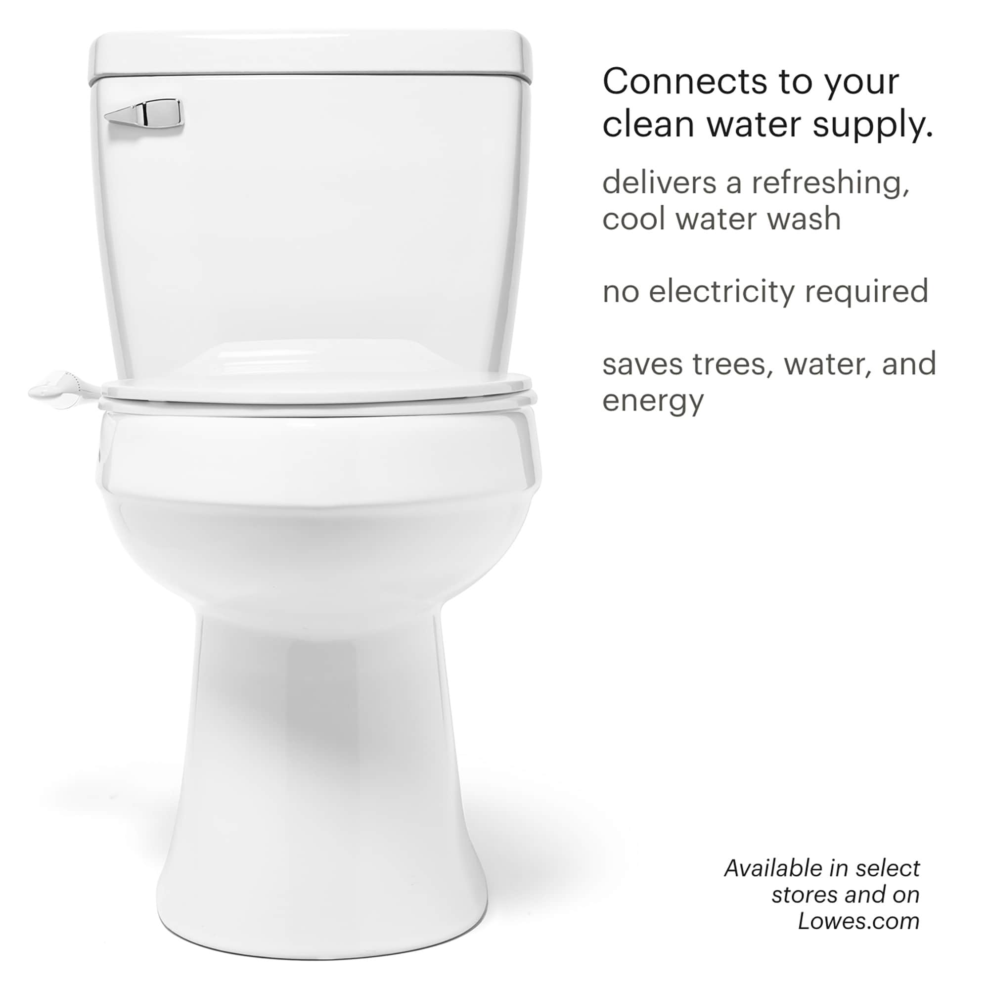 Aditamento para bidet Brondell Easyspa con controles ergonómicos y dos boquillas LES-12
