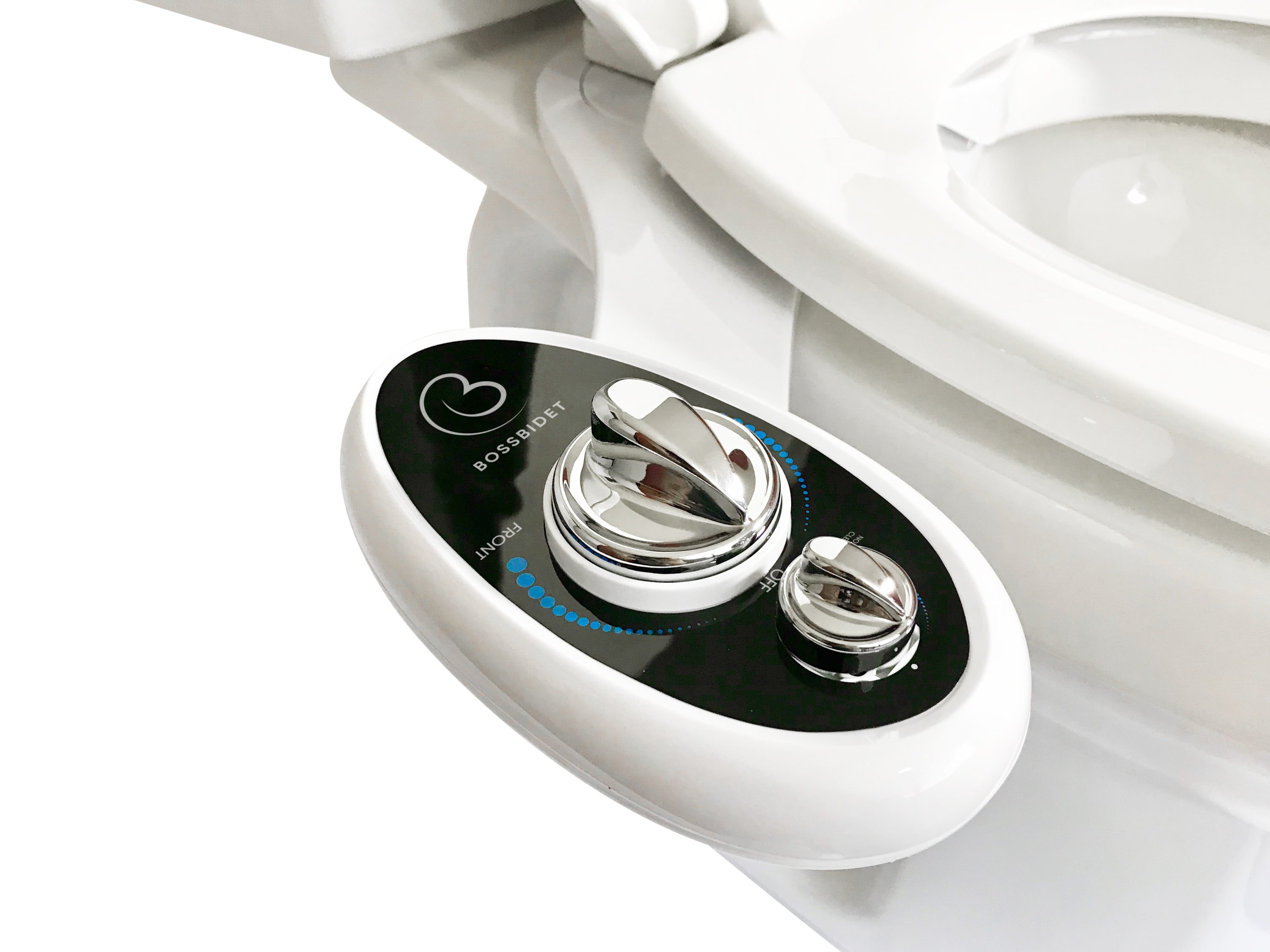 Bidet de Lujo sin Energía de Doble Boquilla, con Autolimpieza (Blanco y Negro)