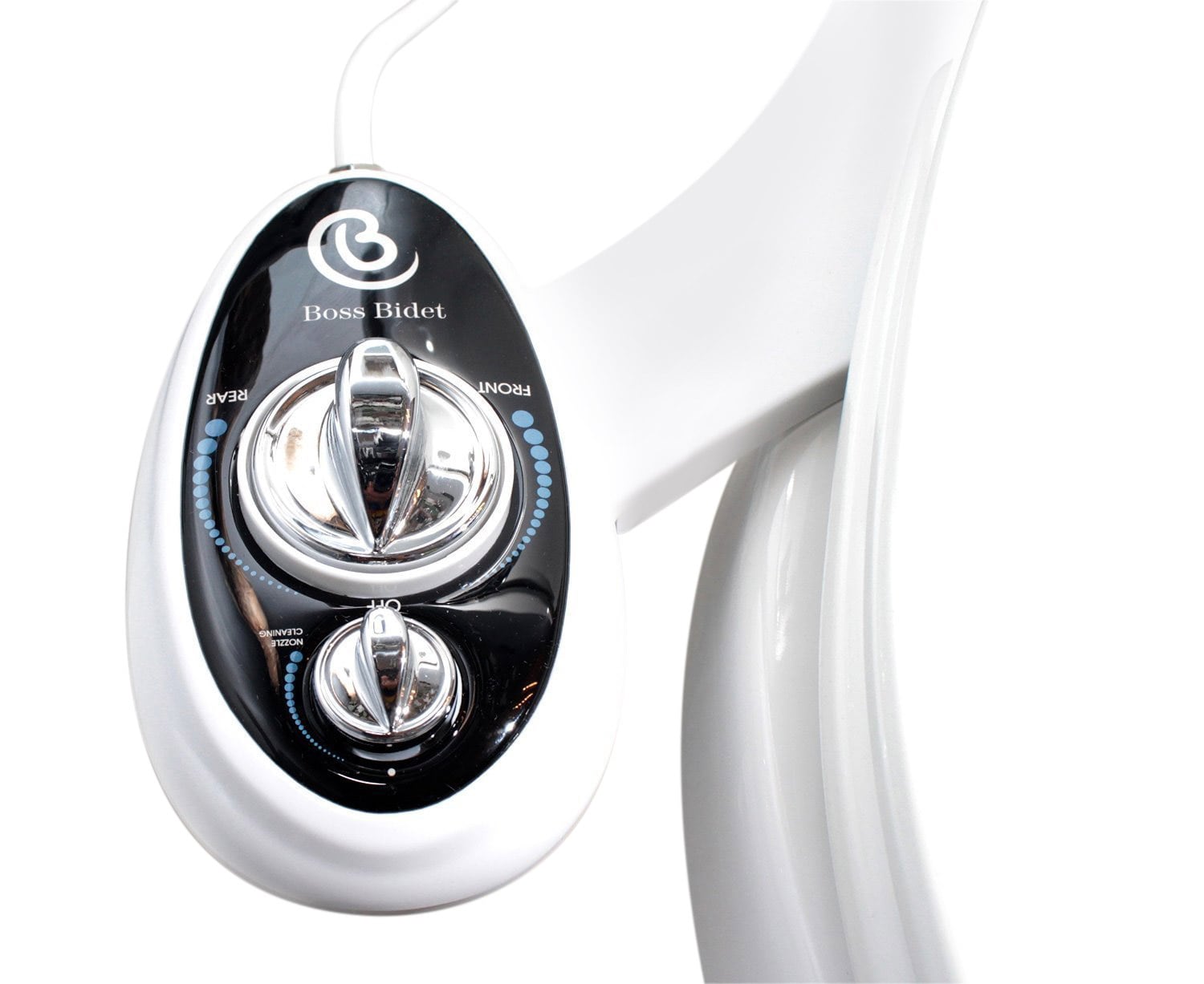 Bidet de Lujo sin Energía de Doble Boquilla, con Autolimpieza (Blanco y Negro)