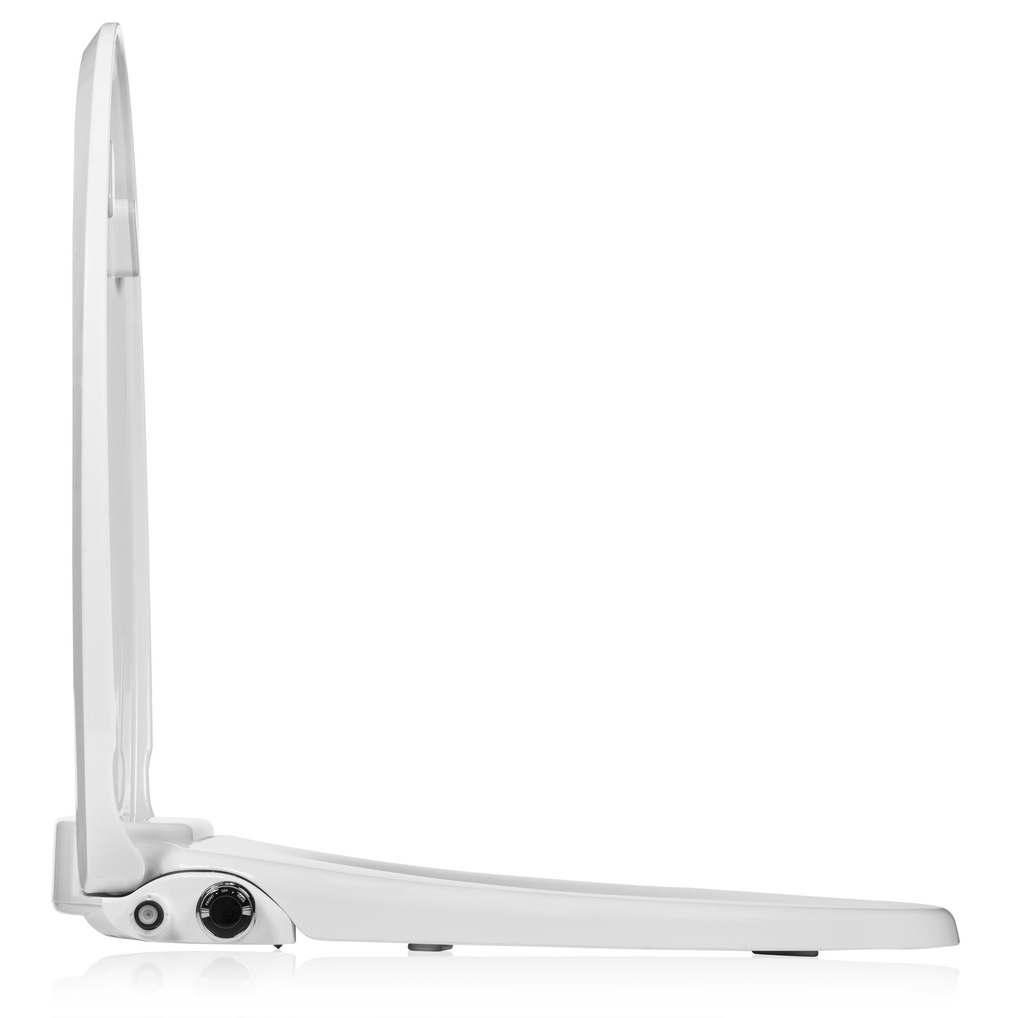 Asiento de inodoro con bidé de cierre suave redondo blanco de plástico Brondell Ecoseat S101-RW