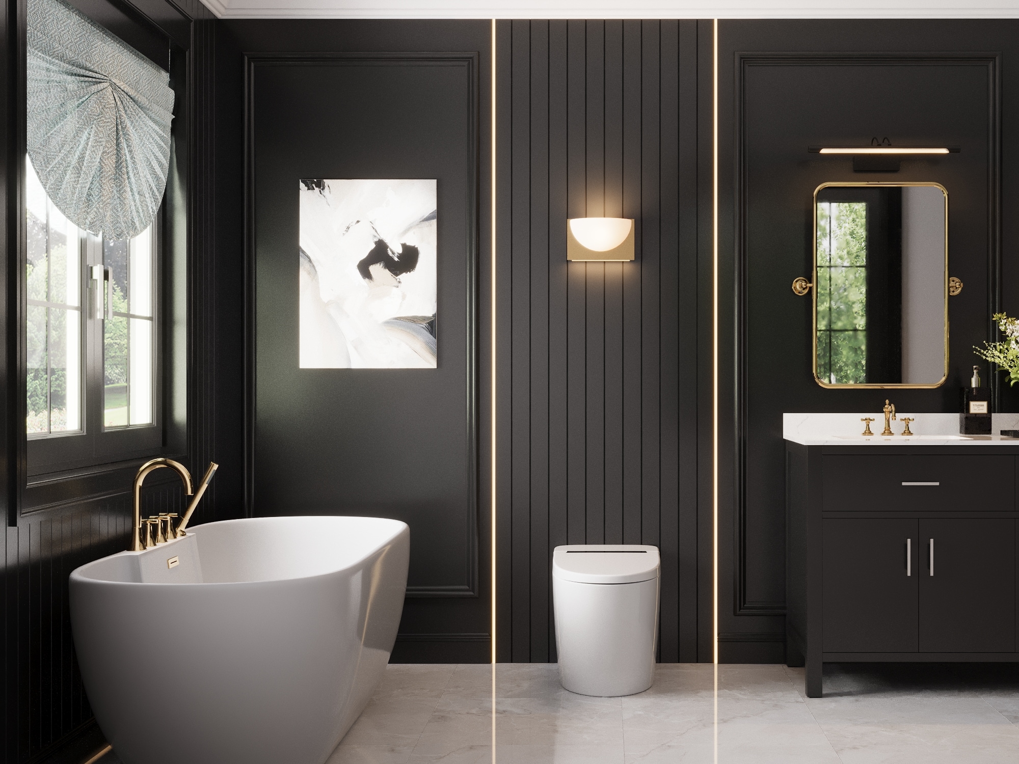 Inodoro Inteligente con Bidet de una Pieza con Descarga Sin Contacto y Cierre Suave en Color Blanco de DeerValley, Altura Estándar alargado, 12 pulgadas de ajuste bruto, 1.28 GPF DV-1S0159-V3.