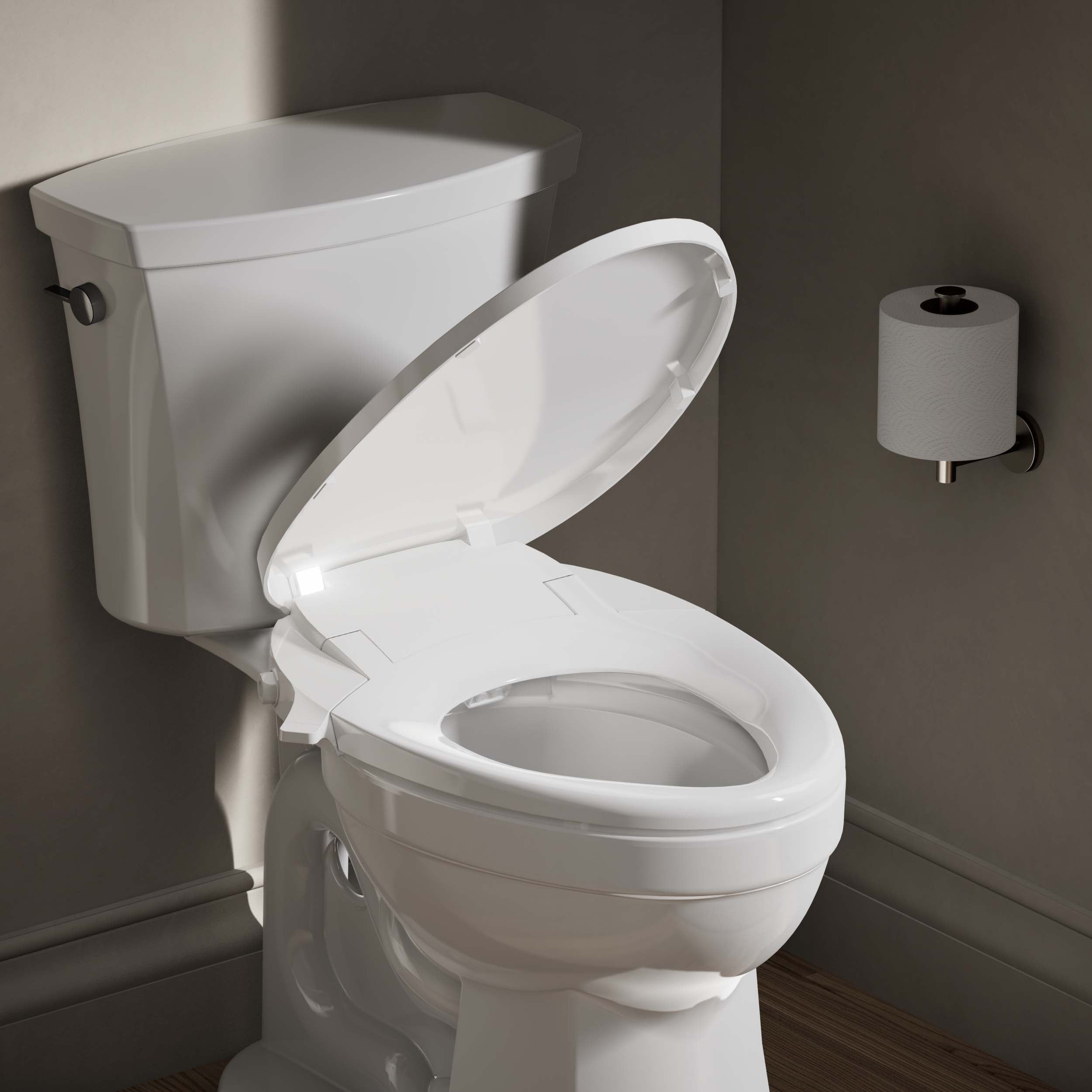 Asiento de Bidé Blanco Alargado de Plástico KOHLER PureWash M300 con Cierre Suave 98804-0