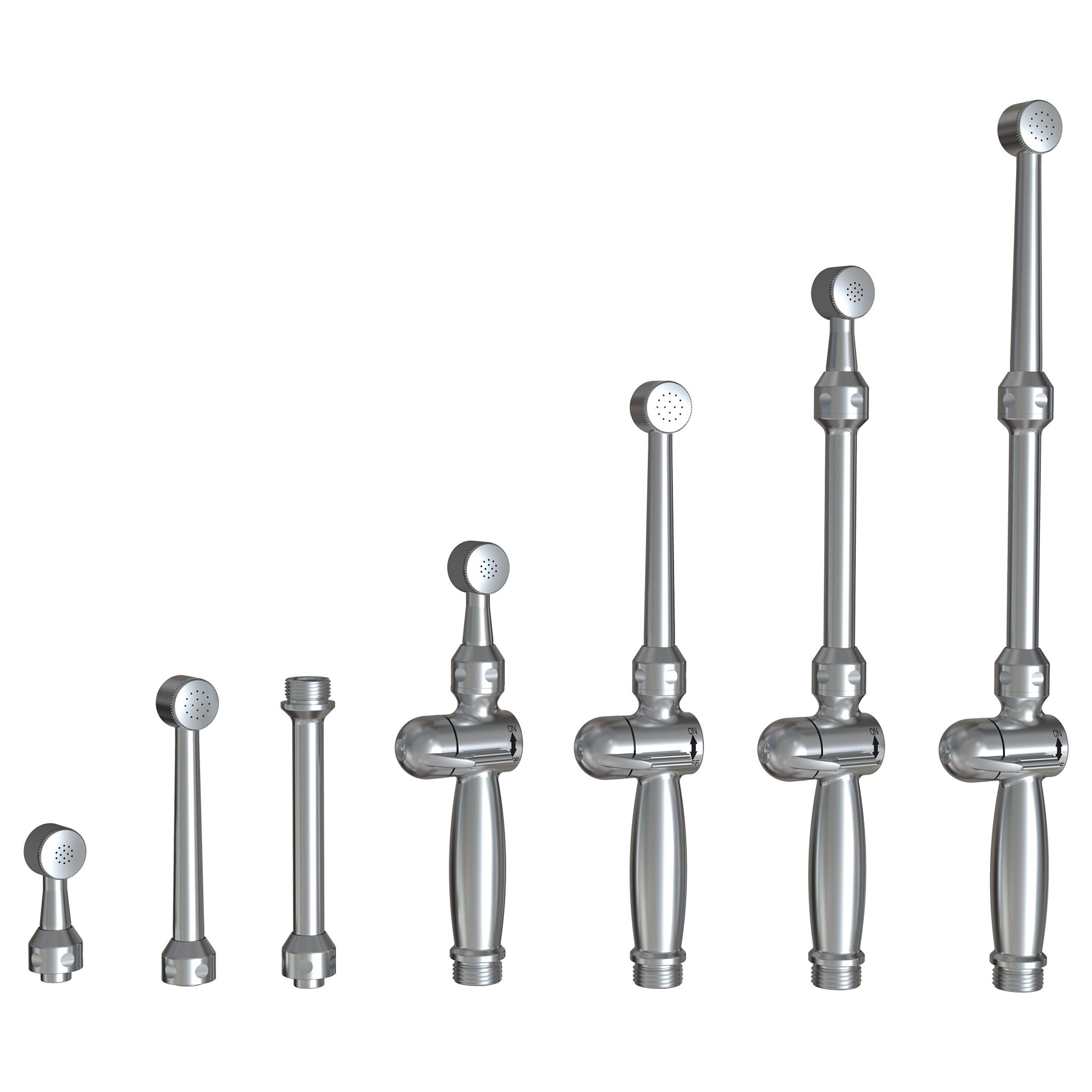 Rociador de bidet portátil montado en el inodoro Aquaus Chrome ABT-360 BRASS
