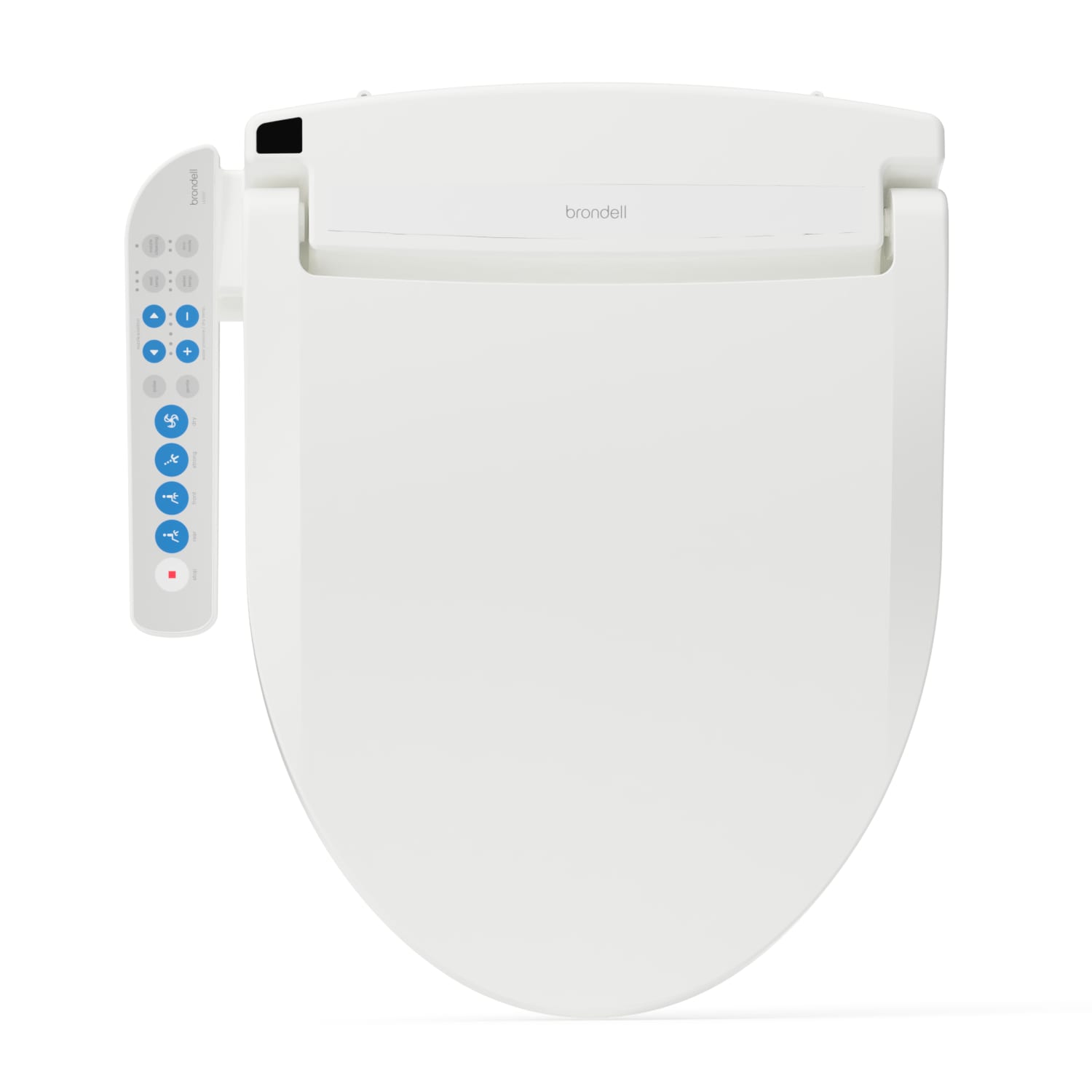 Asiento de Bidet con Cierre Suave Elongado y Calentado en Plástico Blanco de Brondell LES512-EW