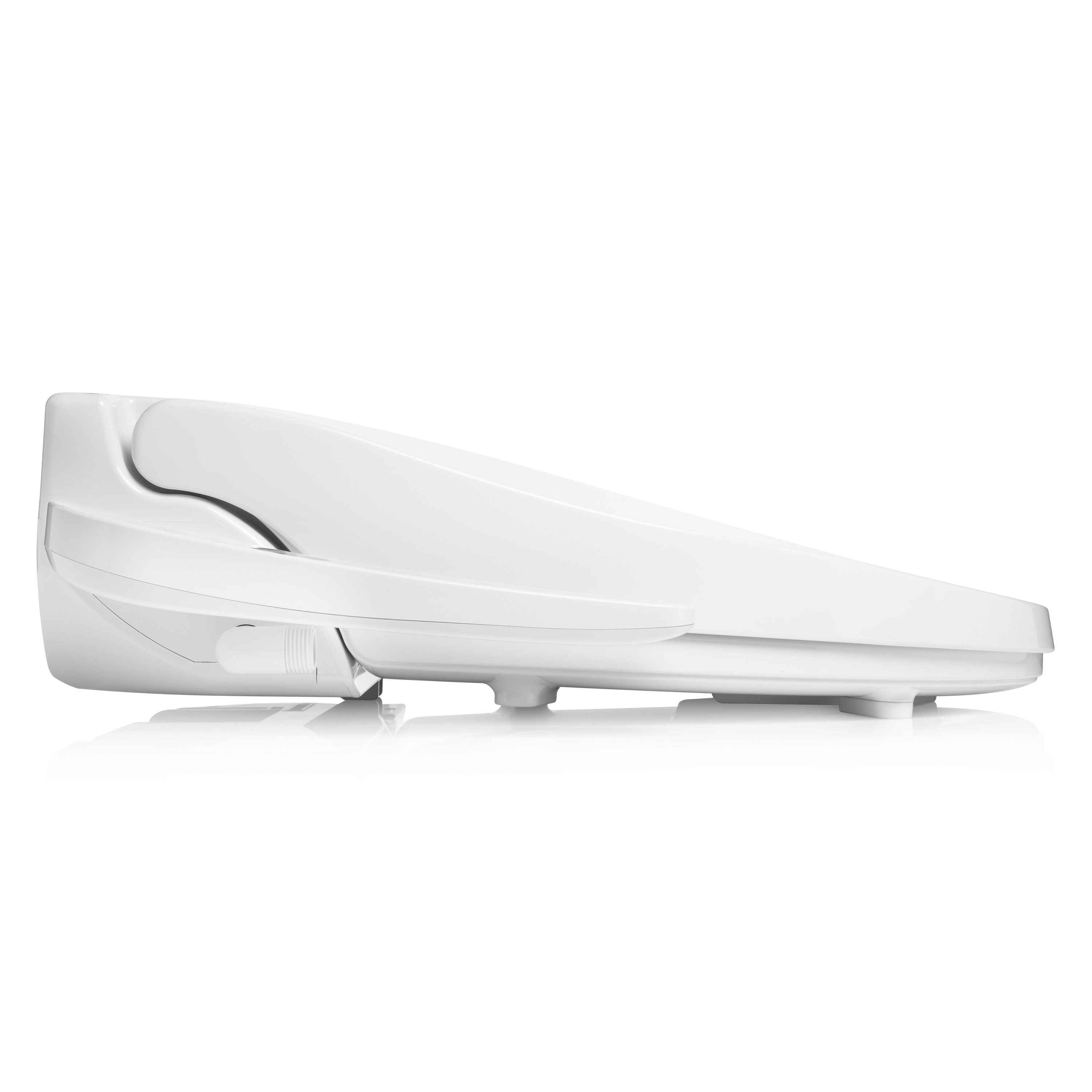 Asiento de Bidet con Cierre Suave Elongado y Calentado en Plástico Blanco de Brondell LES512-EW